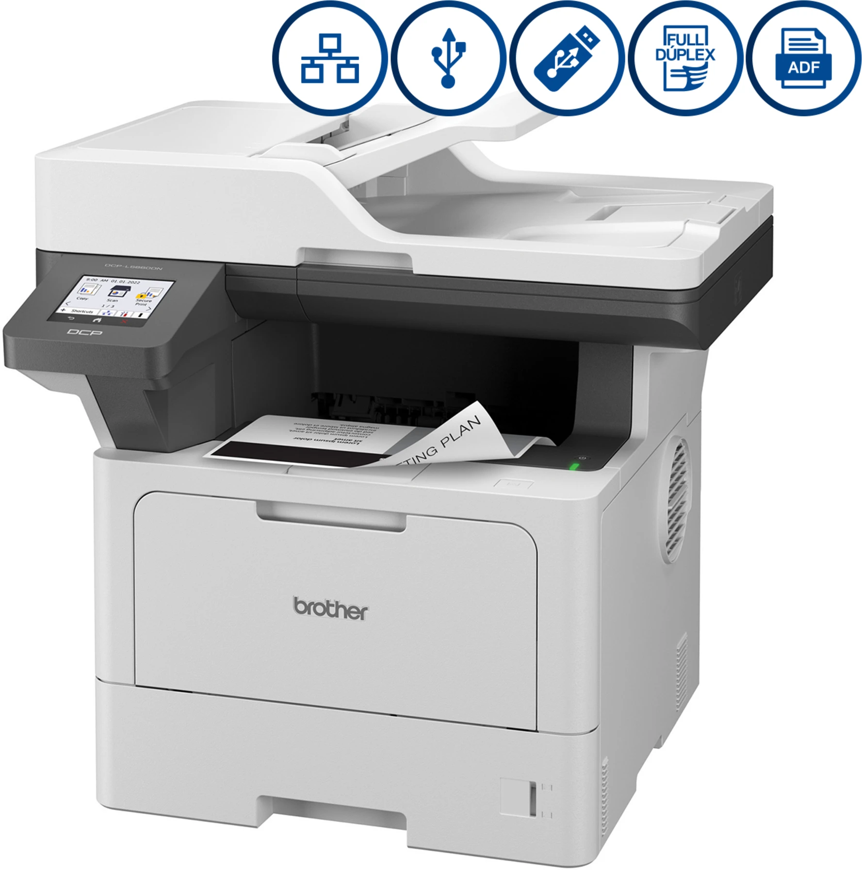 Imagen 2 de Impresora Multifunción Brother DCP-L5660DN, Láser monocrómo LAN USB2.0 Dúplex