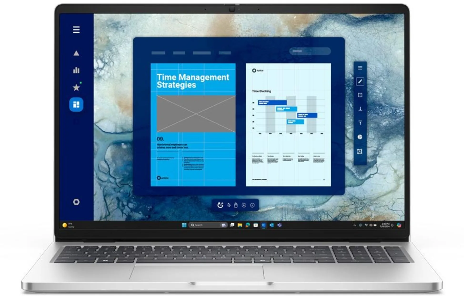Imagen 0 de Notebook DELL 2en1 PROPLUS14 U7 268 32GB 1TB 3Y