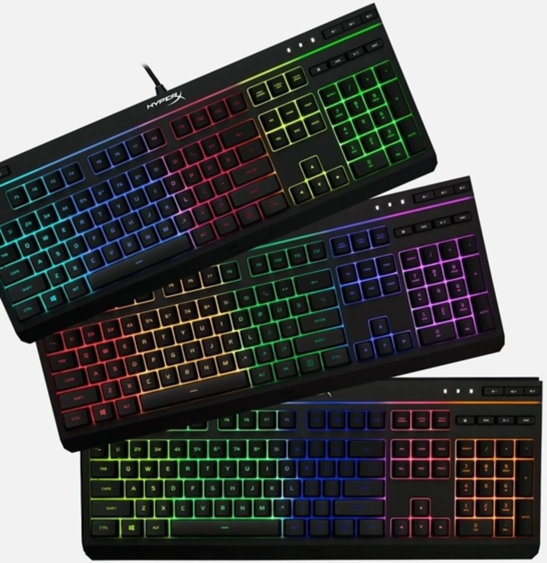 Imagen 4 de Teclado Gamer Alámbrico HyperX Alloy Core RGB 6 modos LED y 3 niveles de brillo