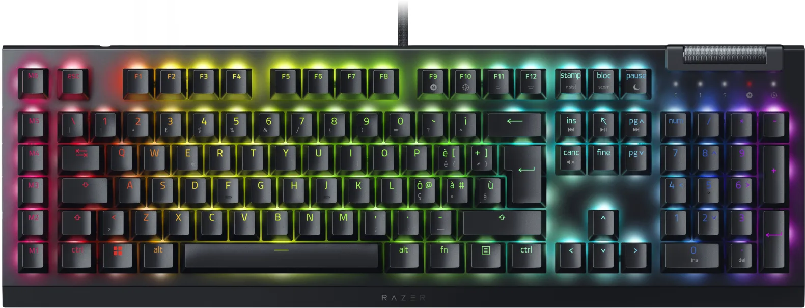 Imagen 0 de Teclado Gamer Alámbrico Razer BlackWidow V4 X, Chroma RGB Mecánico Español