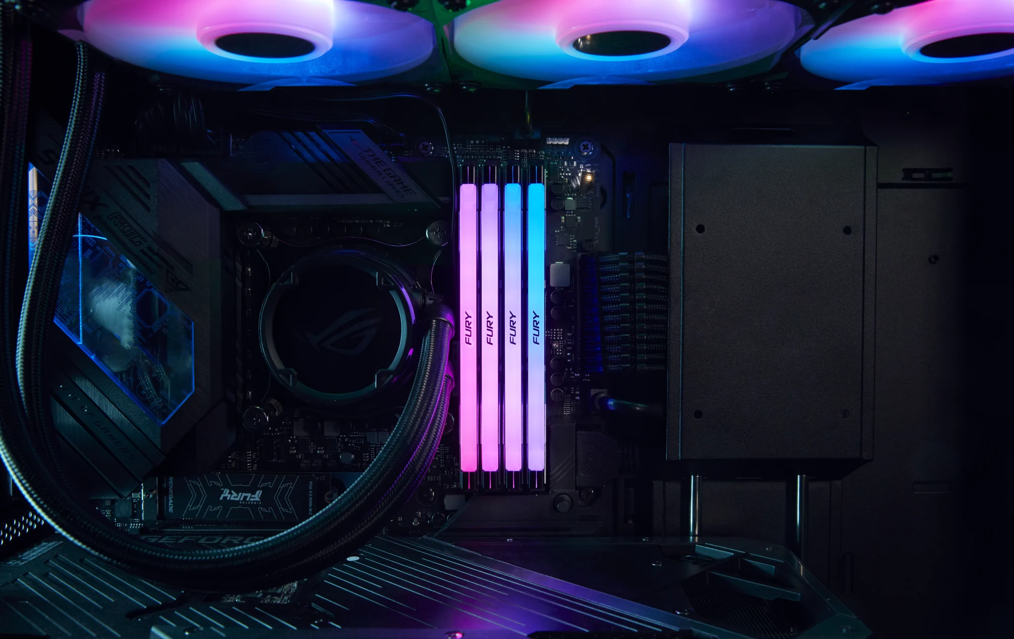 Imagen 9 de Memoria RAM 24GB DDR5 6400MHz DIMM CL32 Non-ECC 1.4v 288p - Fury Renegade RGB