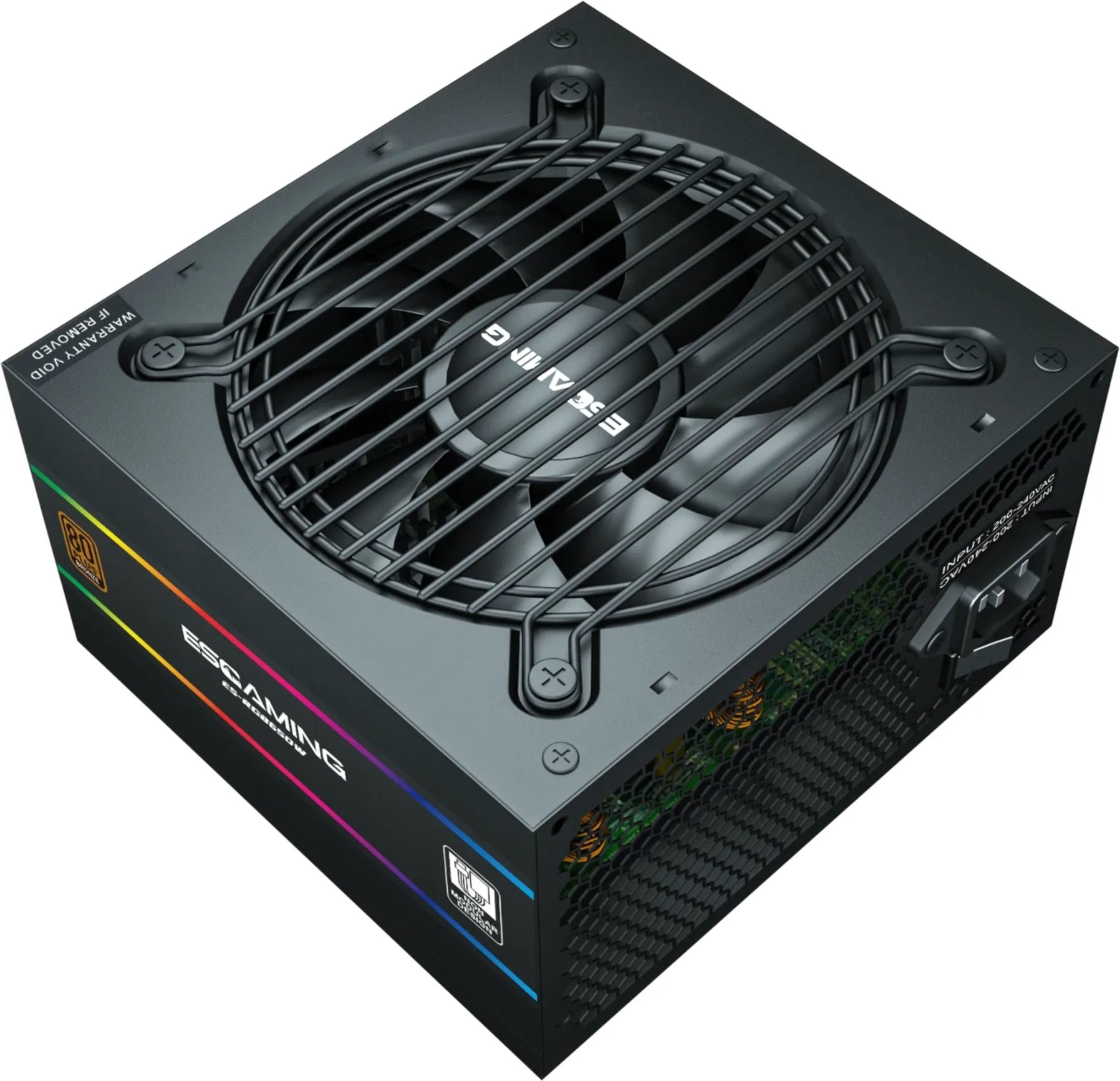 Imagen 13 de FUENTE PODER 650W/80 PLUS BRONZE CERTIFICADA ES-RGB650W ESGAMING