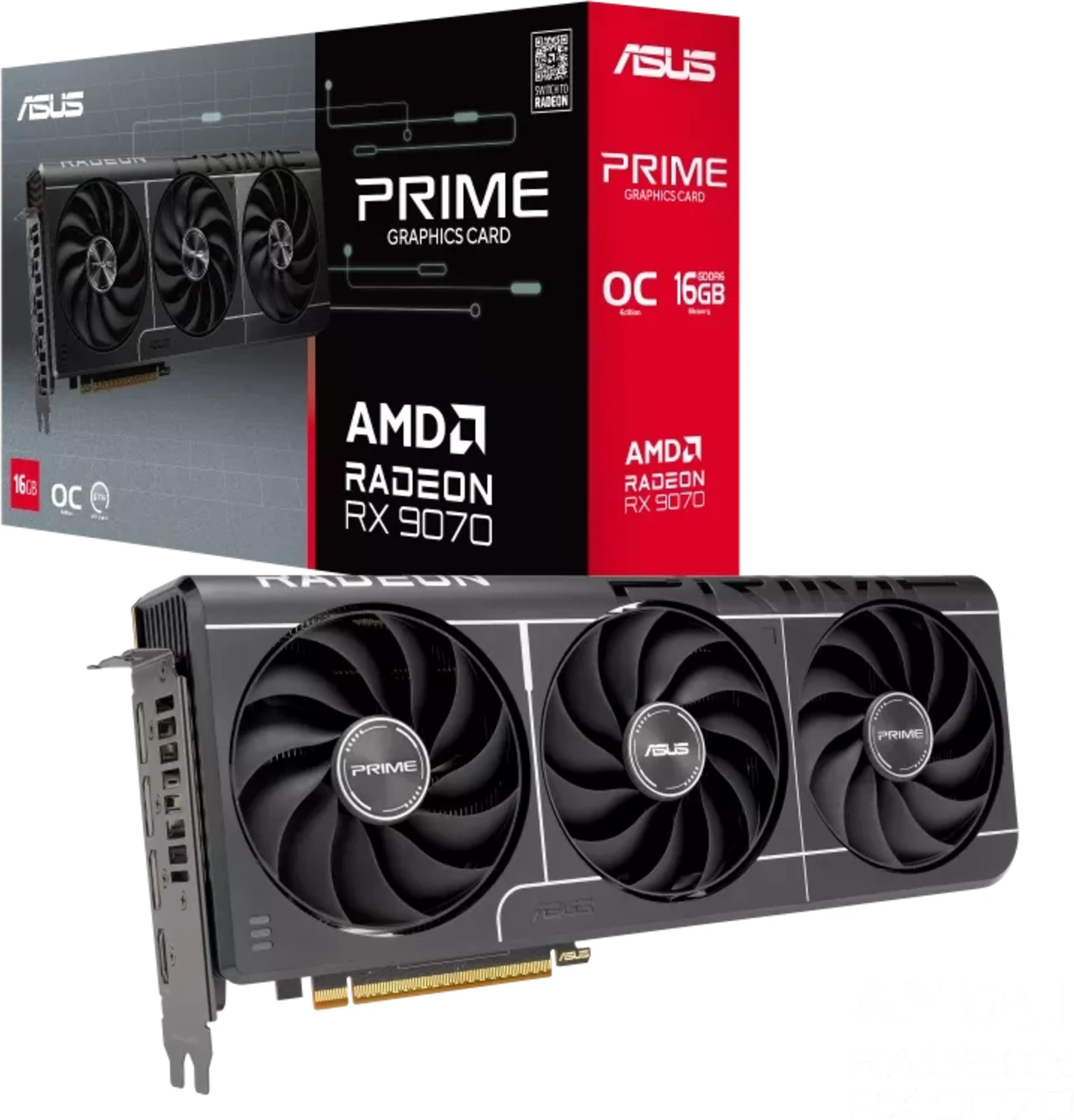Imagen 7 de TARJ. VIDEO PCI EXP. 16GB GDDR6 PRIME RADEON RX 9070 EVO OC 3 VENT.(PRIME-RX9070-O16G-EVO)