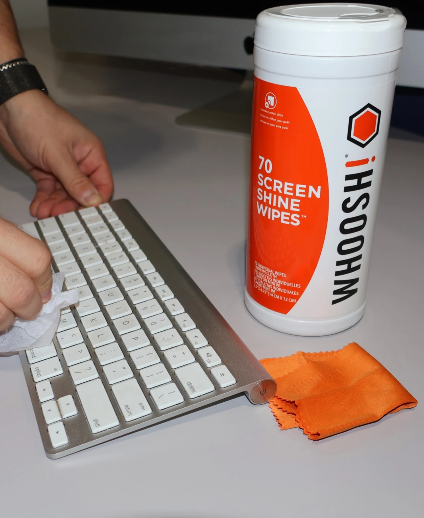 Imagen 1 de Toallitas de Limpieza para Pantallas Whoosh Screen Shine 1FG70WPENFR 70 unidades