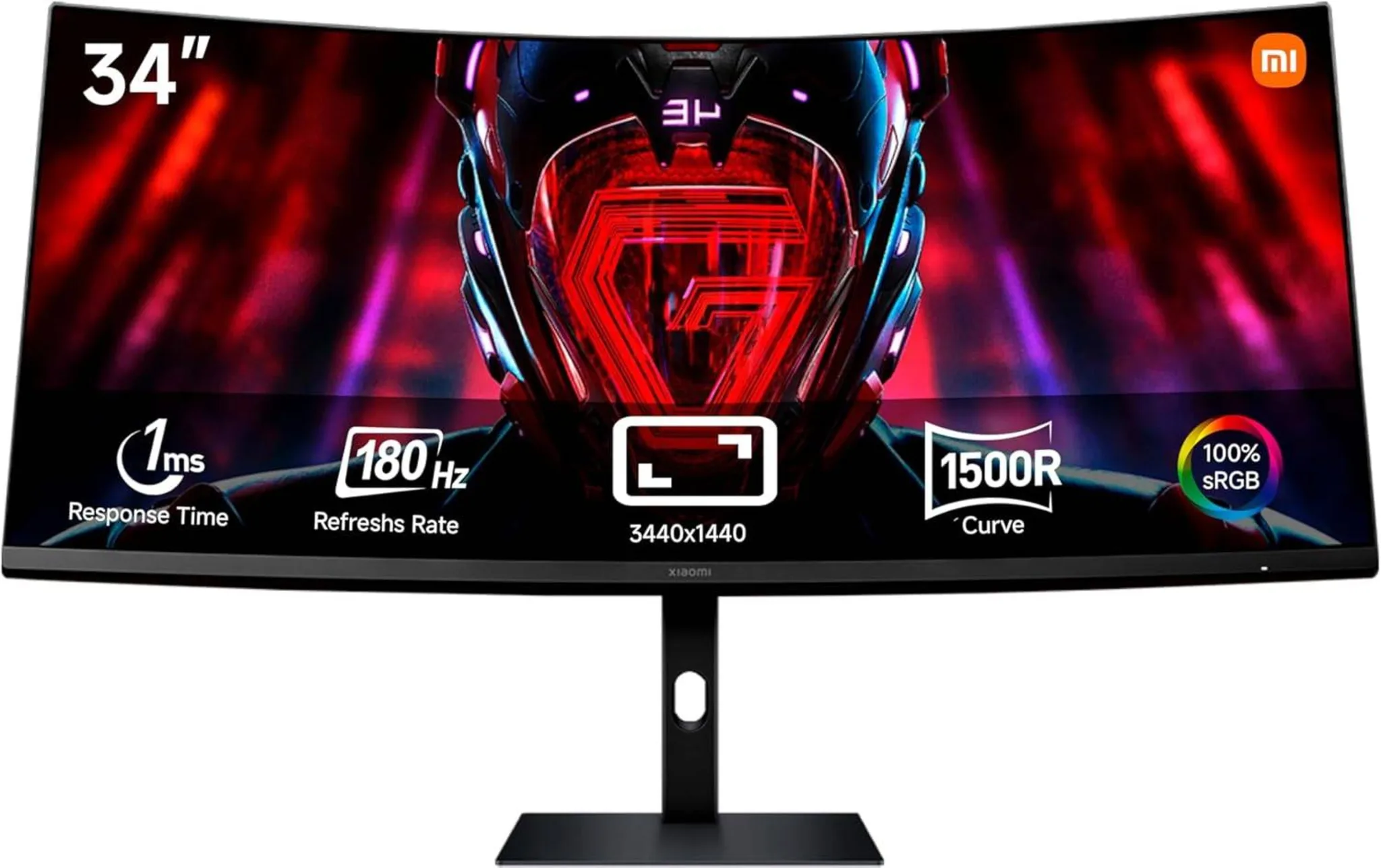 Imagen 0 de Monitor Gamer Curvo Xiaomi Gam G34 34" WQHD 3440*1440 VA 2*DP 2*HDMI Jack 180Hz