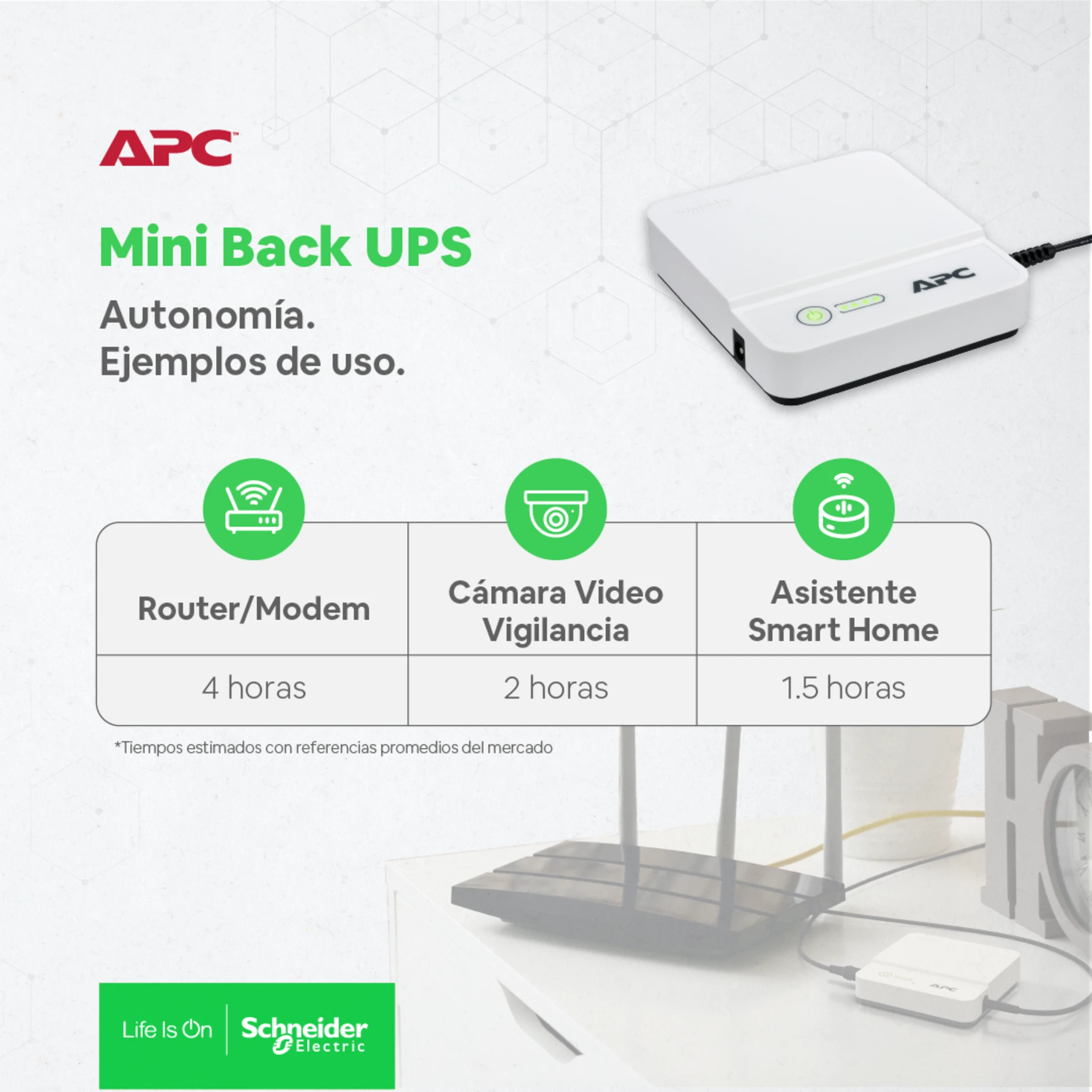 Imagen 1 de Mini UPS APC Connect 12Vdc 36W Iones de litio