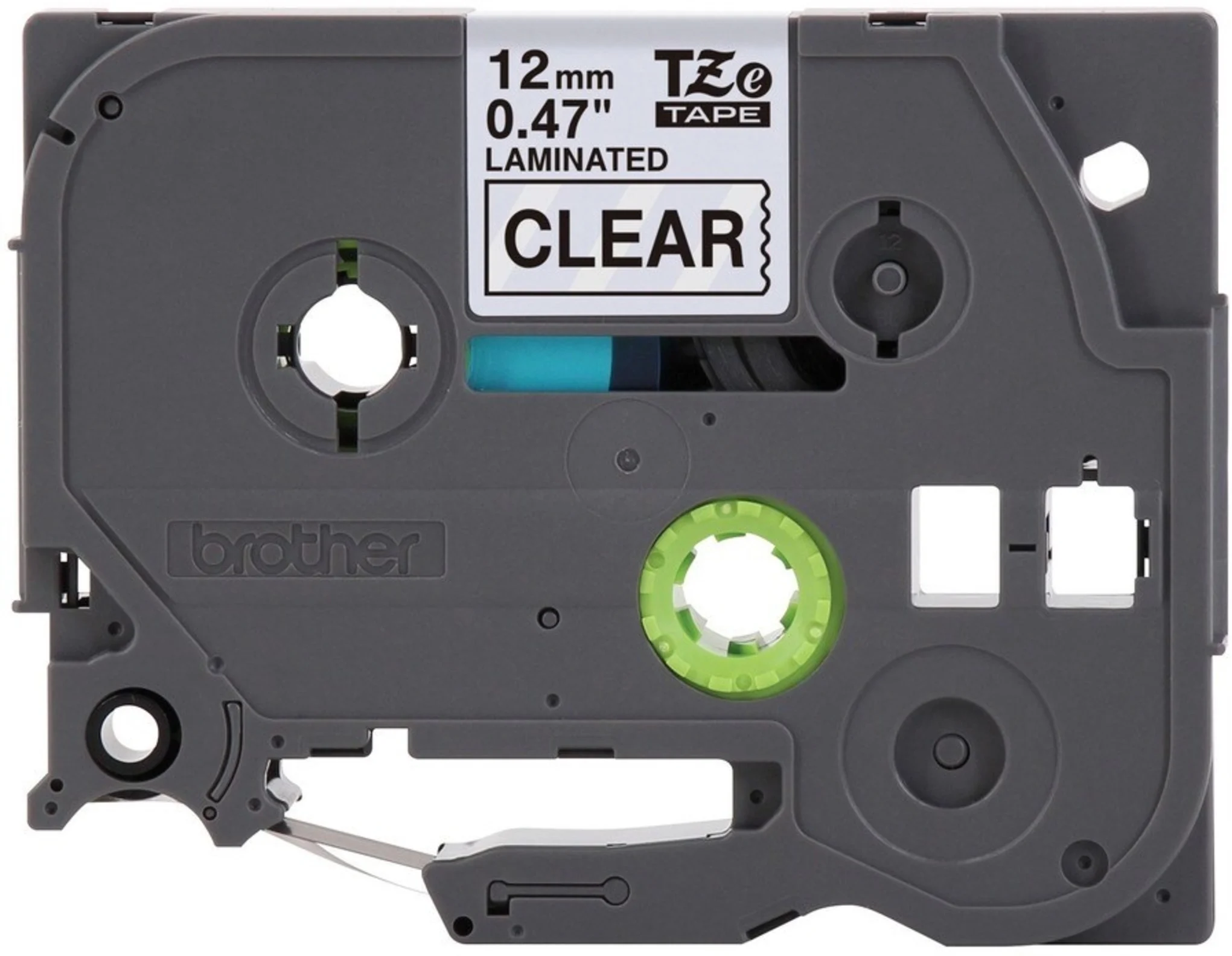 Imagen 3 de Cinta Laminada Brother TZE-131 Texto Negro sobre fondo Transparente 12mm 8mt