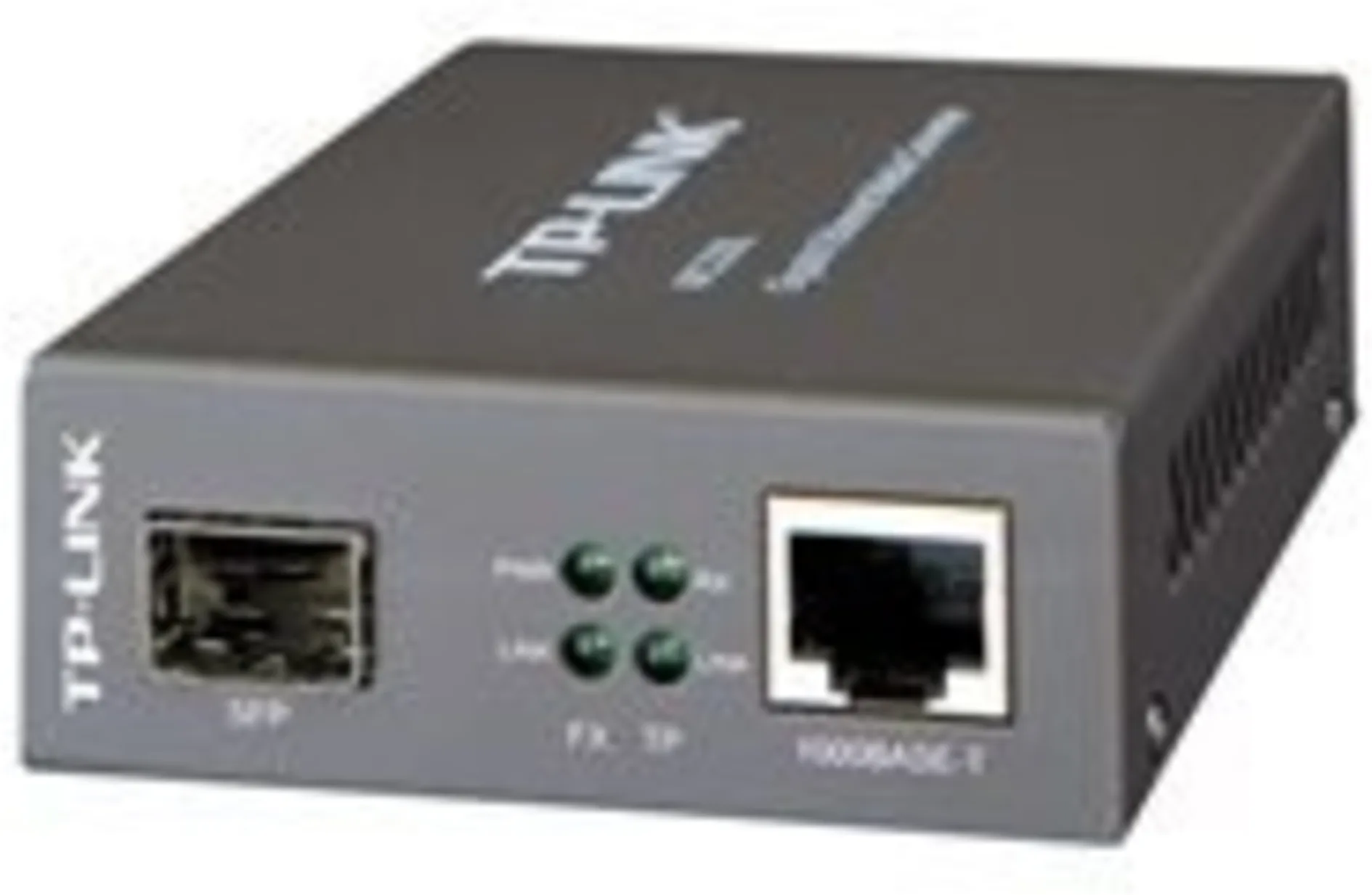 Imagen 1 de Convertidor de Medios TP-LINK 1-SFP 1-1000-RJ45 Ethernet Gigabit Plug-5.5x2.1mm
