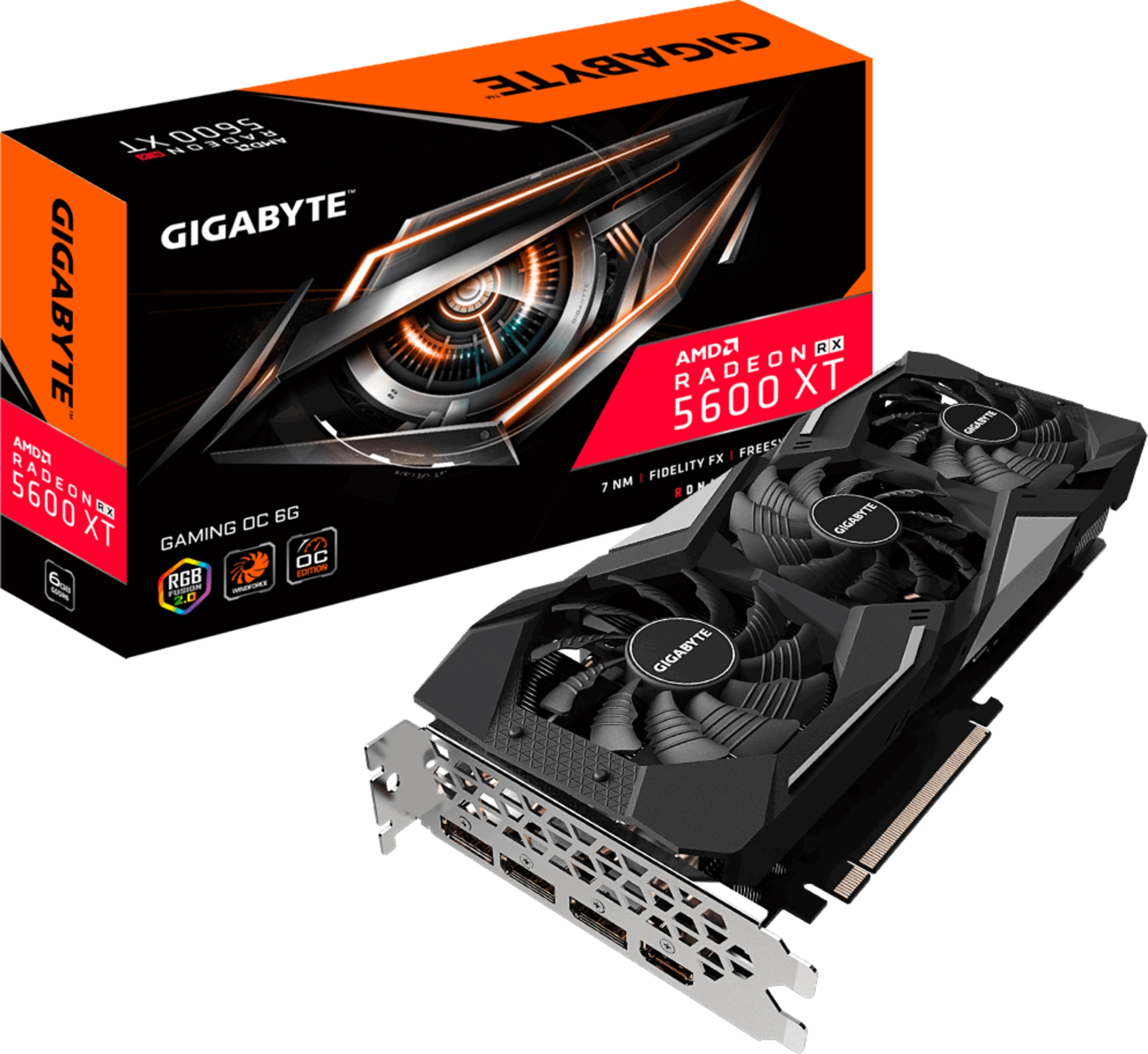 Imagen 0 de Gigabyte Radeon RX 5600 XT GAMING OC 6G [GV-R56XTGAMING OC-6GD]