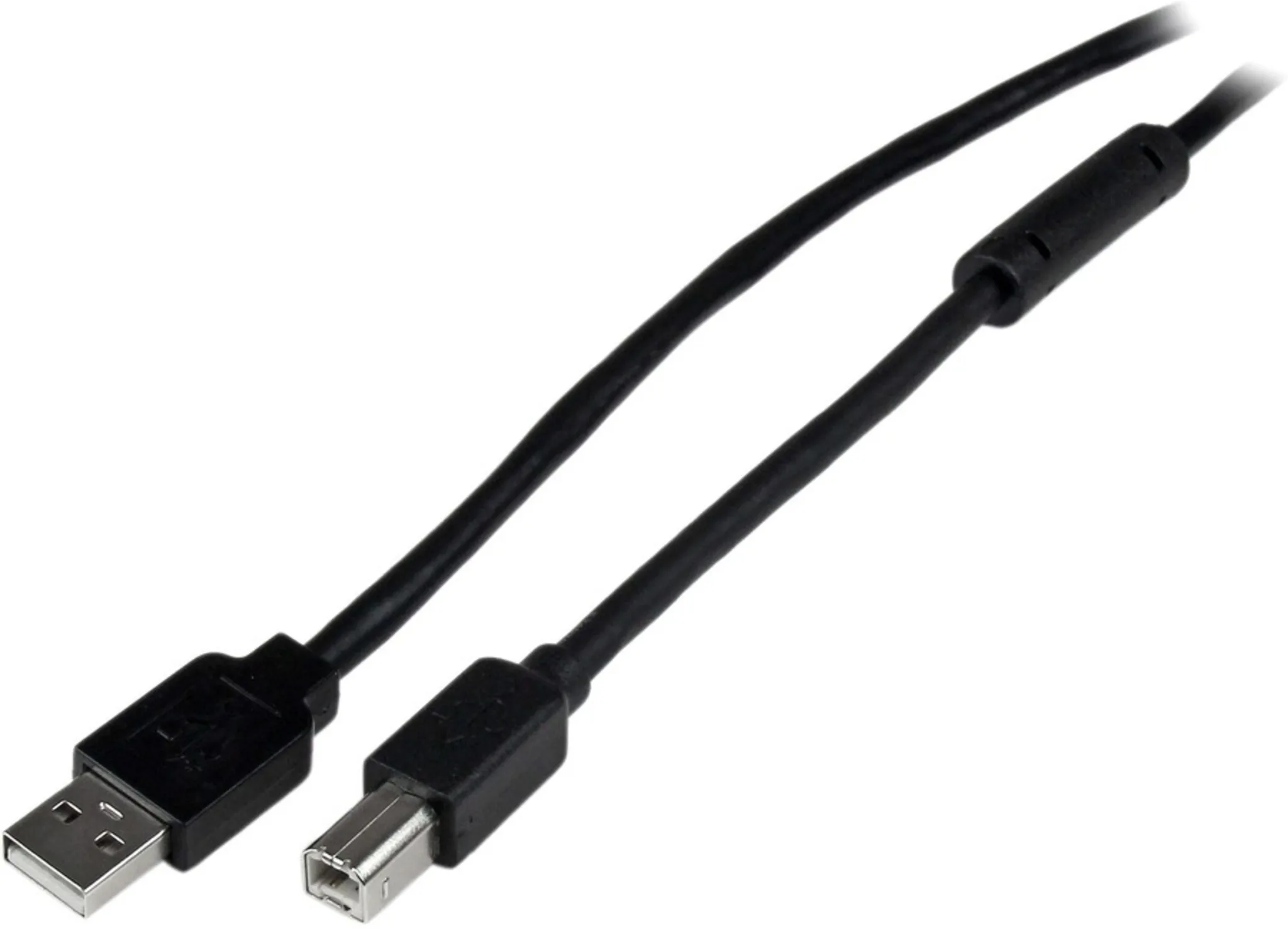 Imagen 0 de Cable USB-A a USB-B v2.0 M/M Activo Amplificado 20 metros Color Negro - StarTech