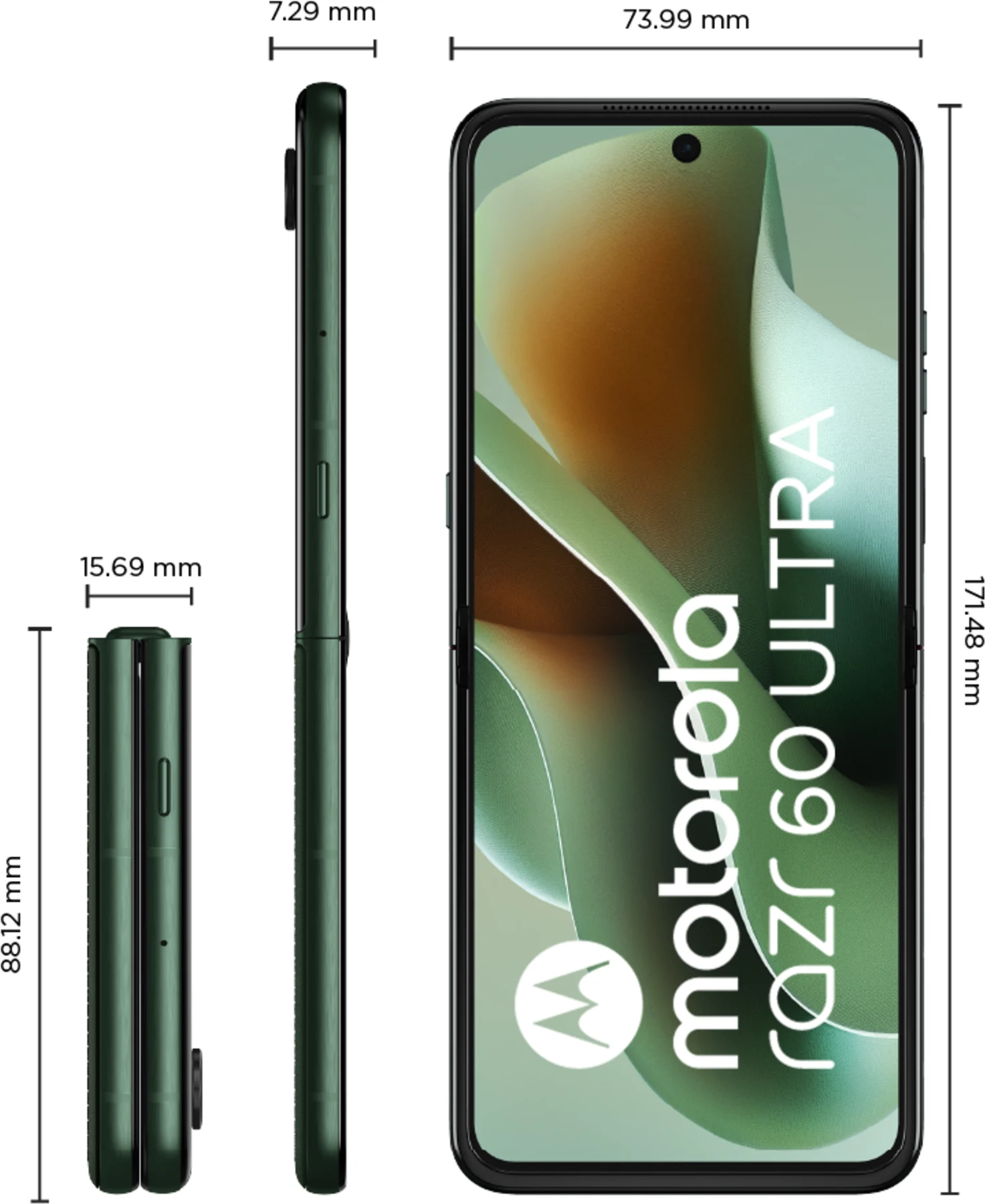 Imagen 6 de Celular Motorola Razr 60 Ultra Memoria 1TB RAM 16GB 50MP 7' Verde 