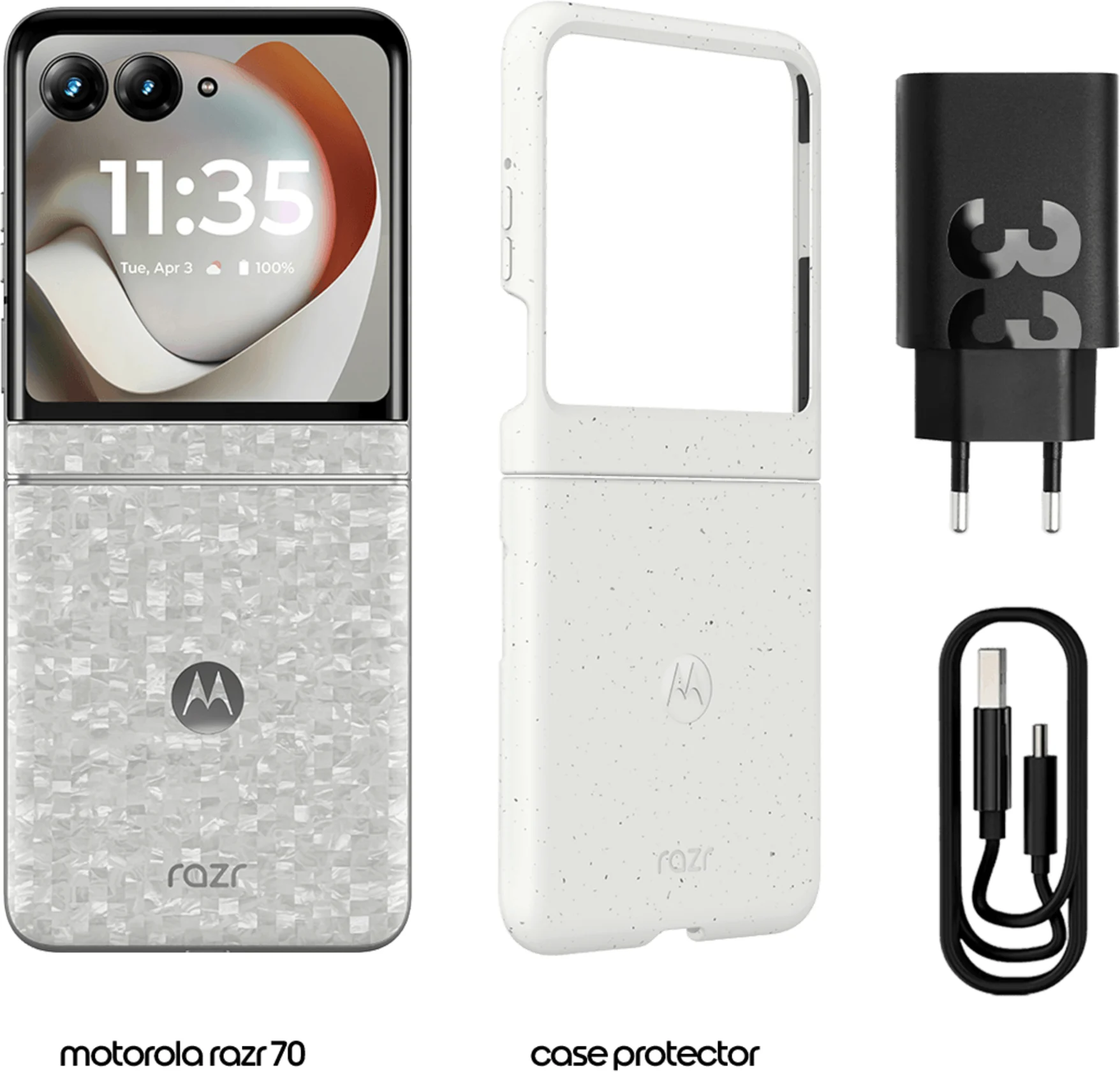 Imagen 1 de Motorola Razr 70 - Cellular phone - white