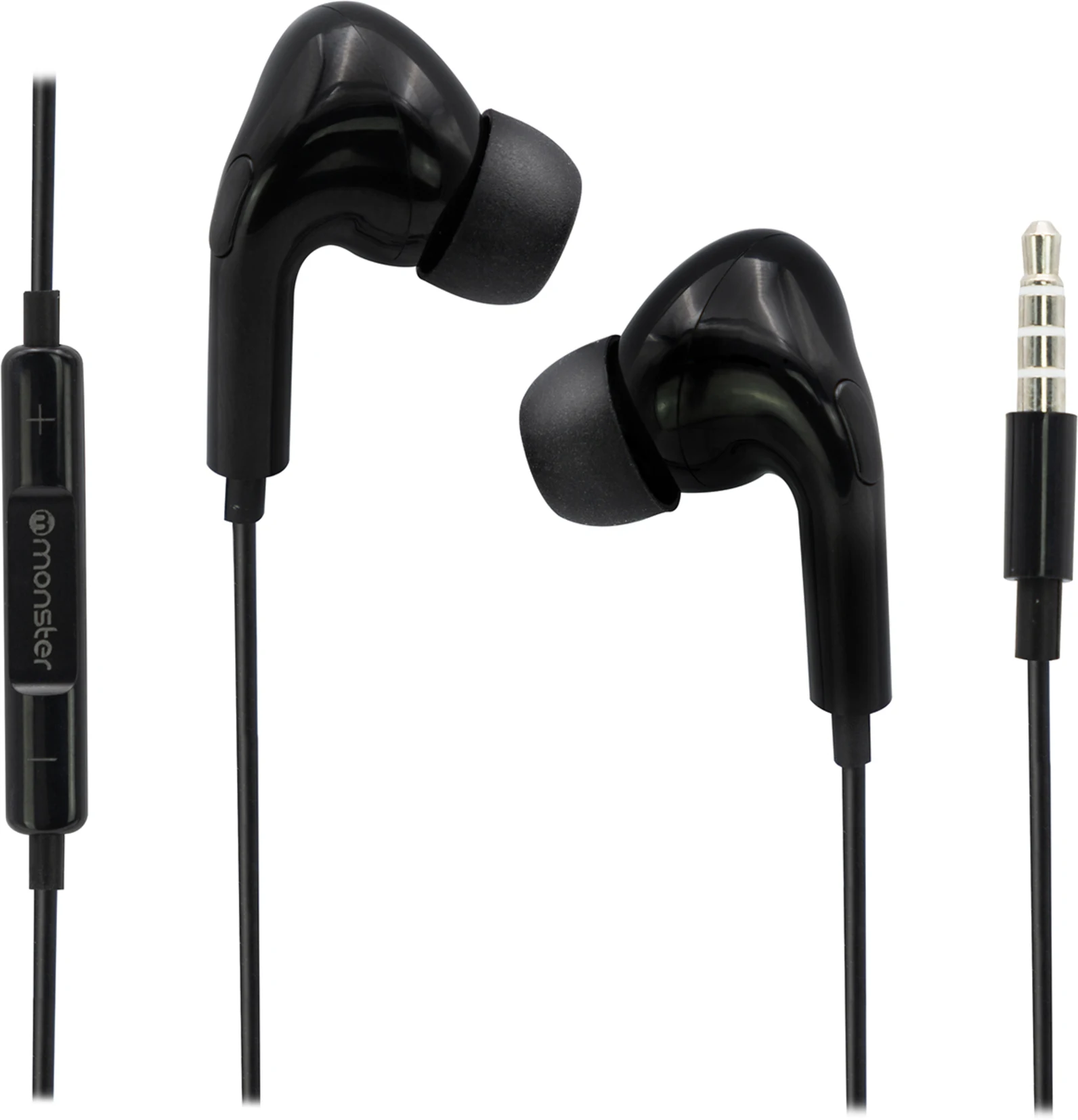 Imagen 1 de Audífonos Alámbricos Monster M21BK manos libres 3.5mm Color Negro