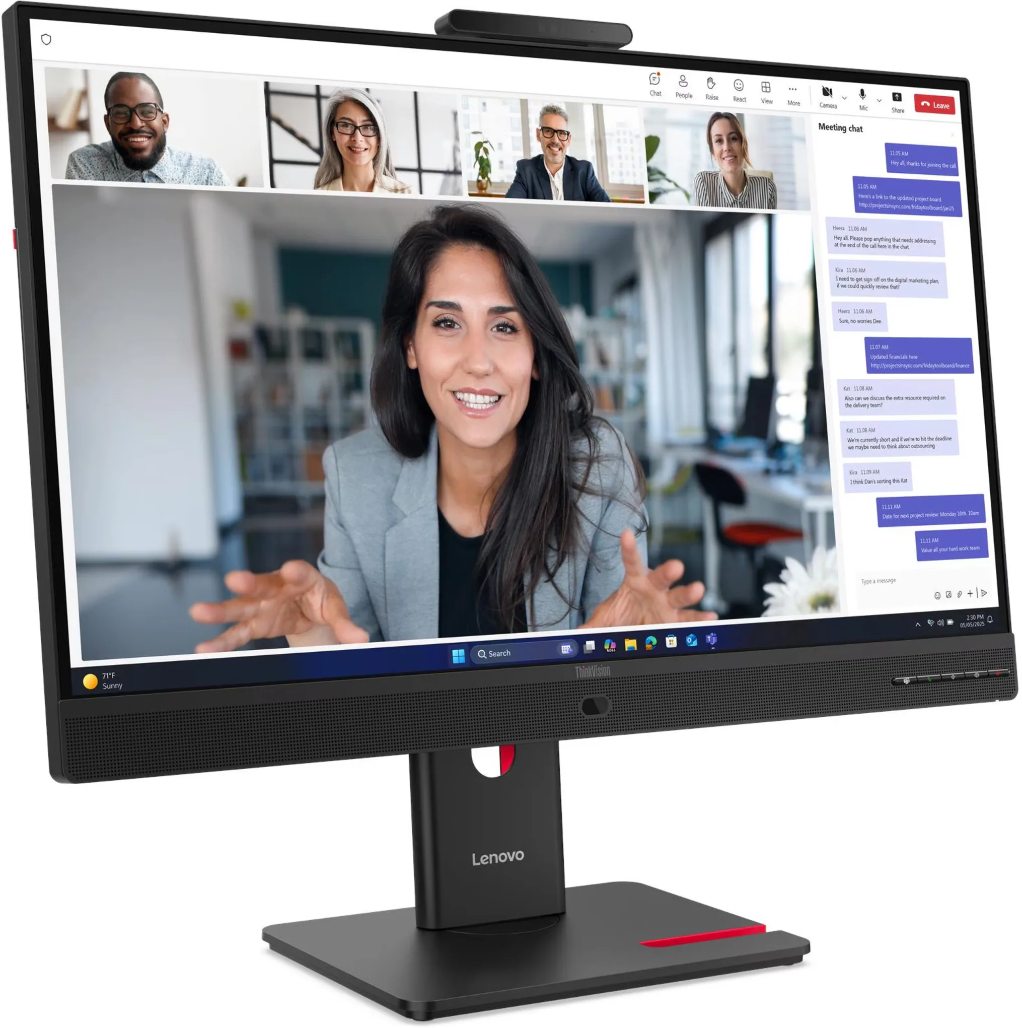 Imagen 0 de Monitor Lenovo ThinkVision T27QD-4v 27