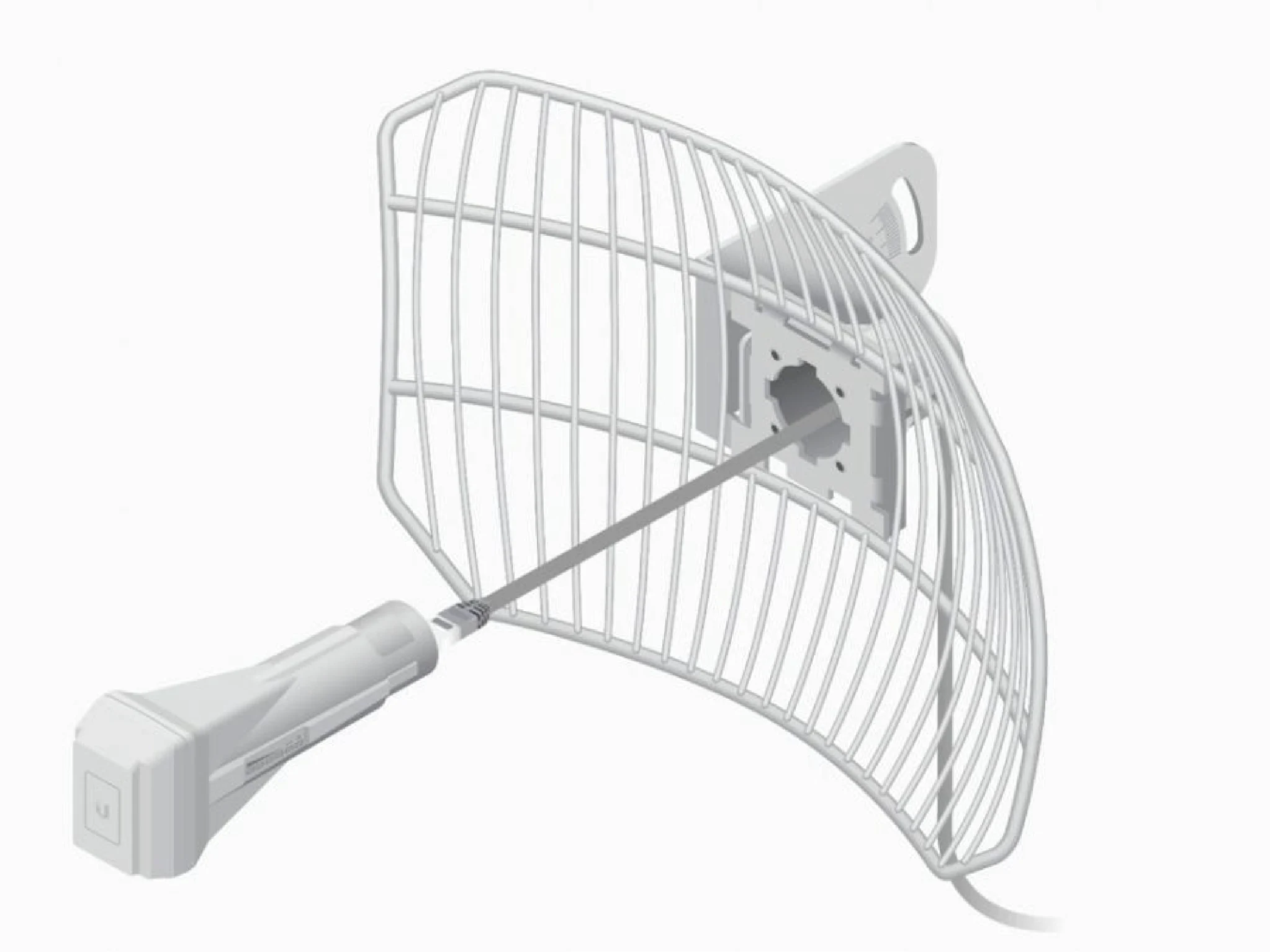 Imagen 0 de UBIQUITI AirGrid 2.4Ghz, Airmax Outdoor Acces Point 150 Mbps, 802.11b/g/n 28dBm power, Antenna 16dBi