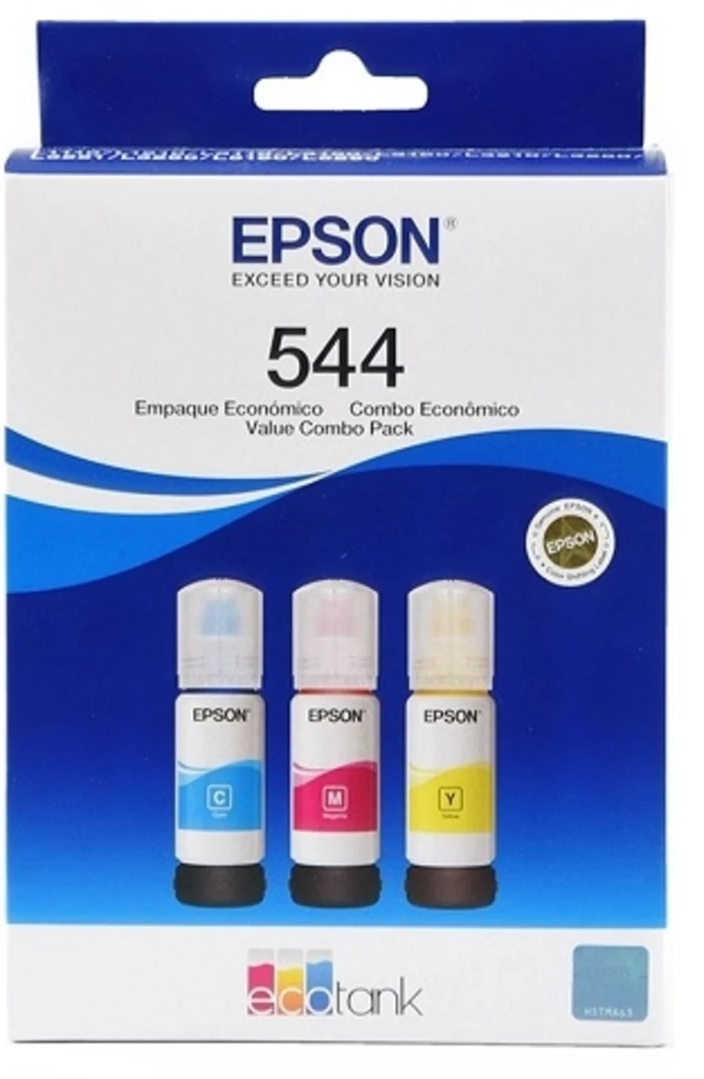 Imagen 0 de Pack 3x Botellas de Tinta Epson T544 Color YCM para L1110 ...