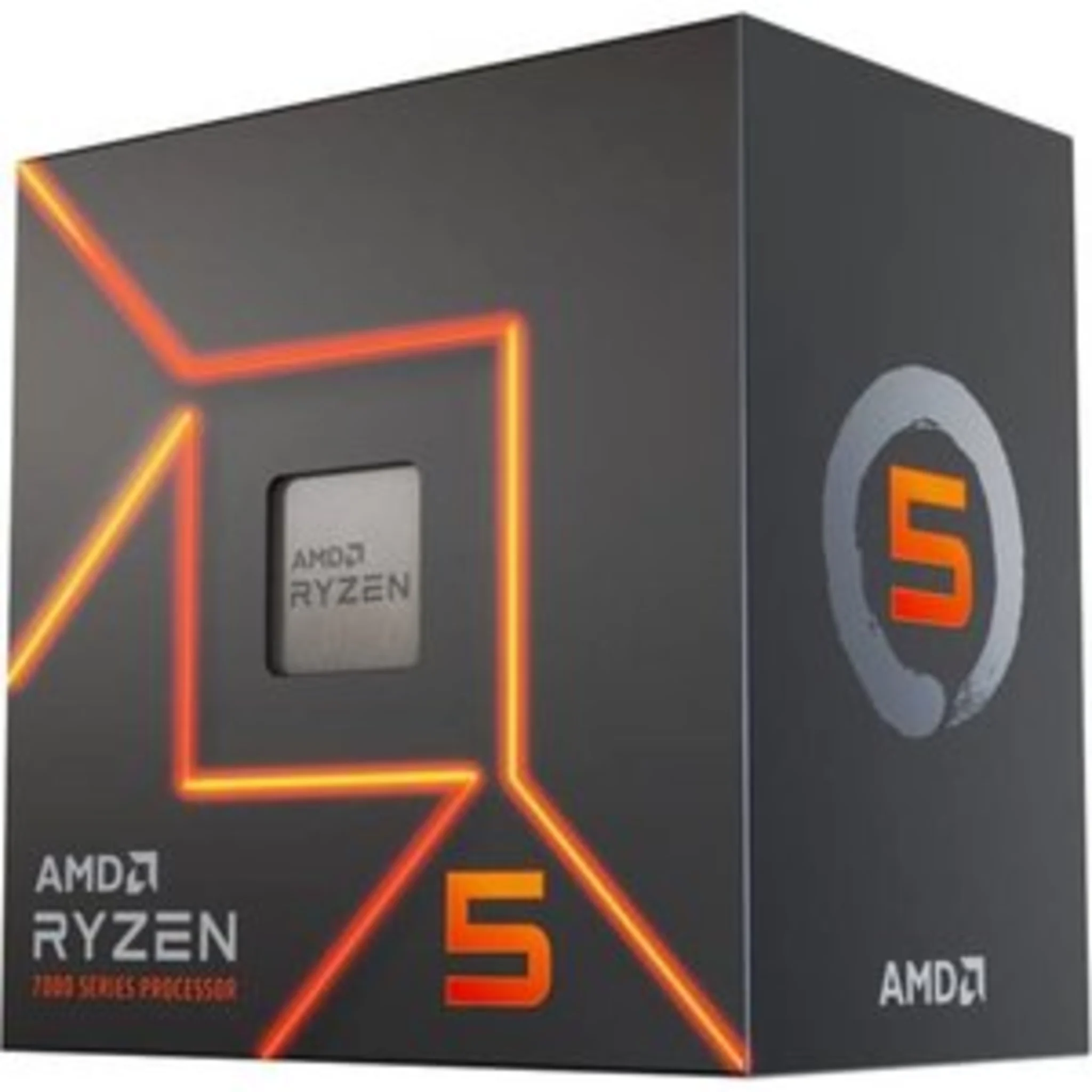 Imagen 0 de CPU AMD Ryzen 5 7600X 4.70-5.30GHz 32MB L3 6 Núcleos Socket AM5 c/Graf Sin FAN