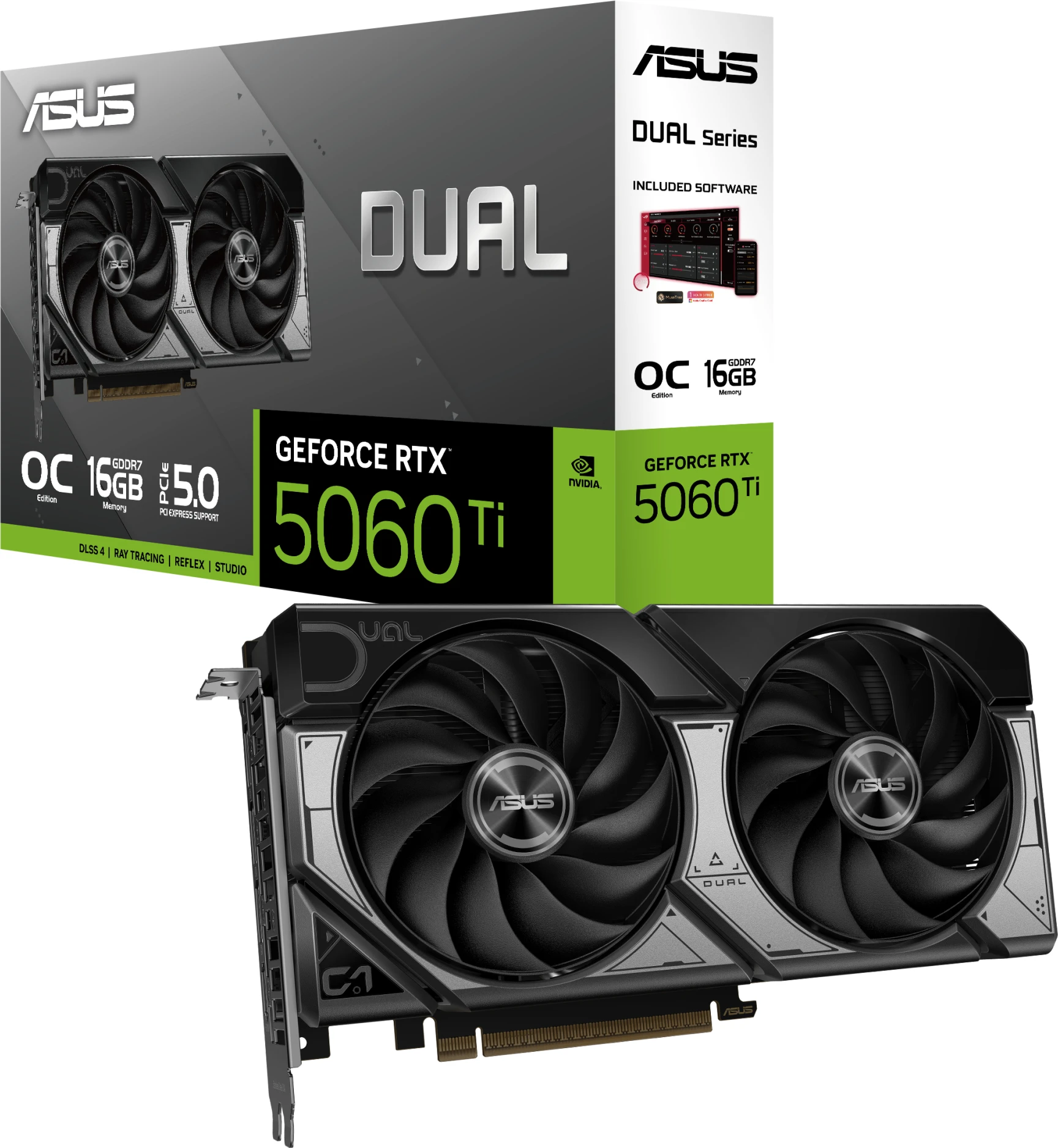 Imagen 0 de Tarjeta de Video Nvidia GeForce ASUS Dual RTX 5060 Ti 16GB GDDR7 OC