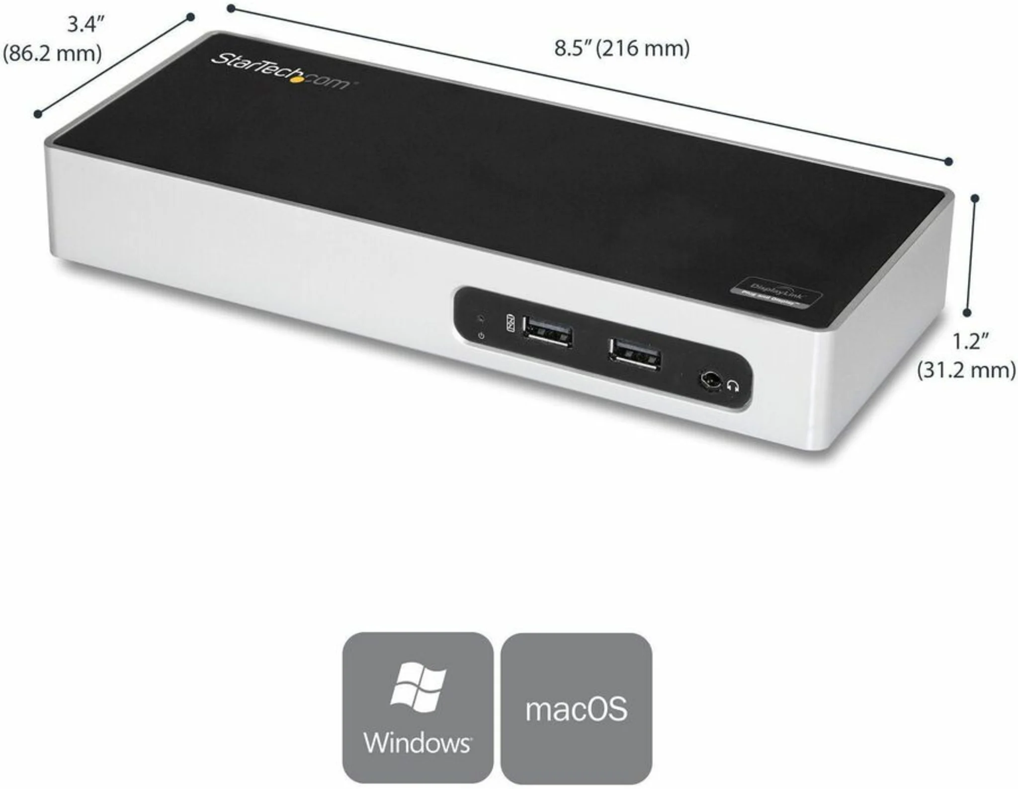 Imagen 6 de Docking Station StarTech Host USB 3.0, Prtos HDMI DVI 6*USB3.1 USB-B Audio LAN.