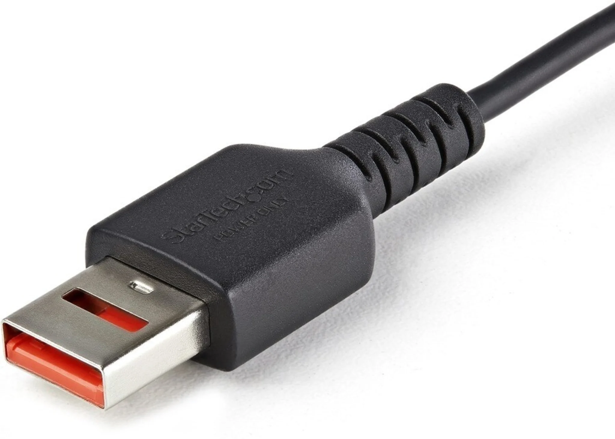 Imagen 2 de Cable Adaptador USB Tipo-A a USB Tipo-C M/M Secure Charge Cable 1m Negro - StarT