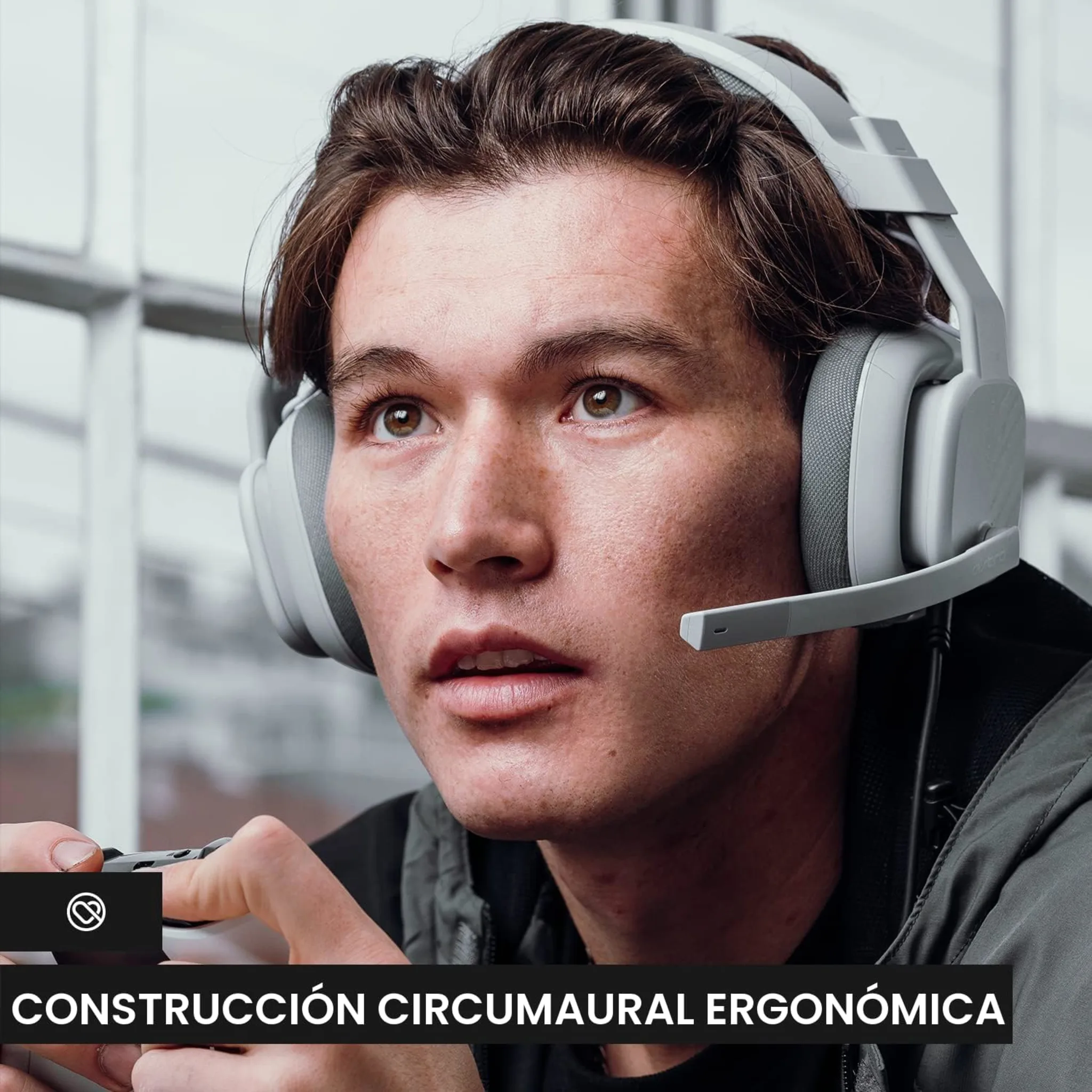 Imagen 6 de Audífonos Gamer Alámbrico Logitech ASTRO A10 Gen2, c/mic 3.5mm p/PS4/PS5 Gris