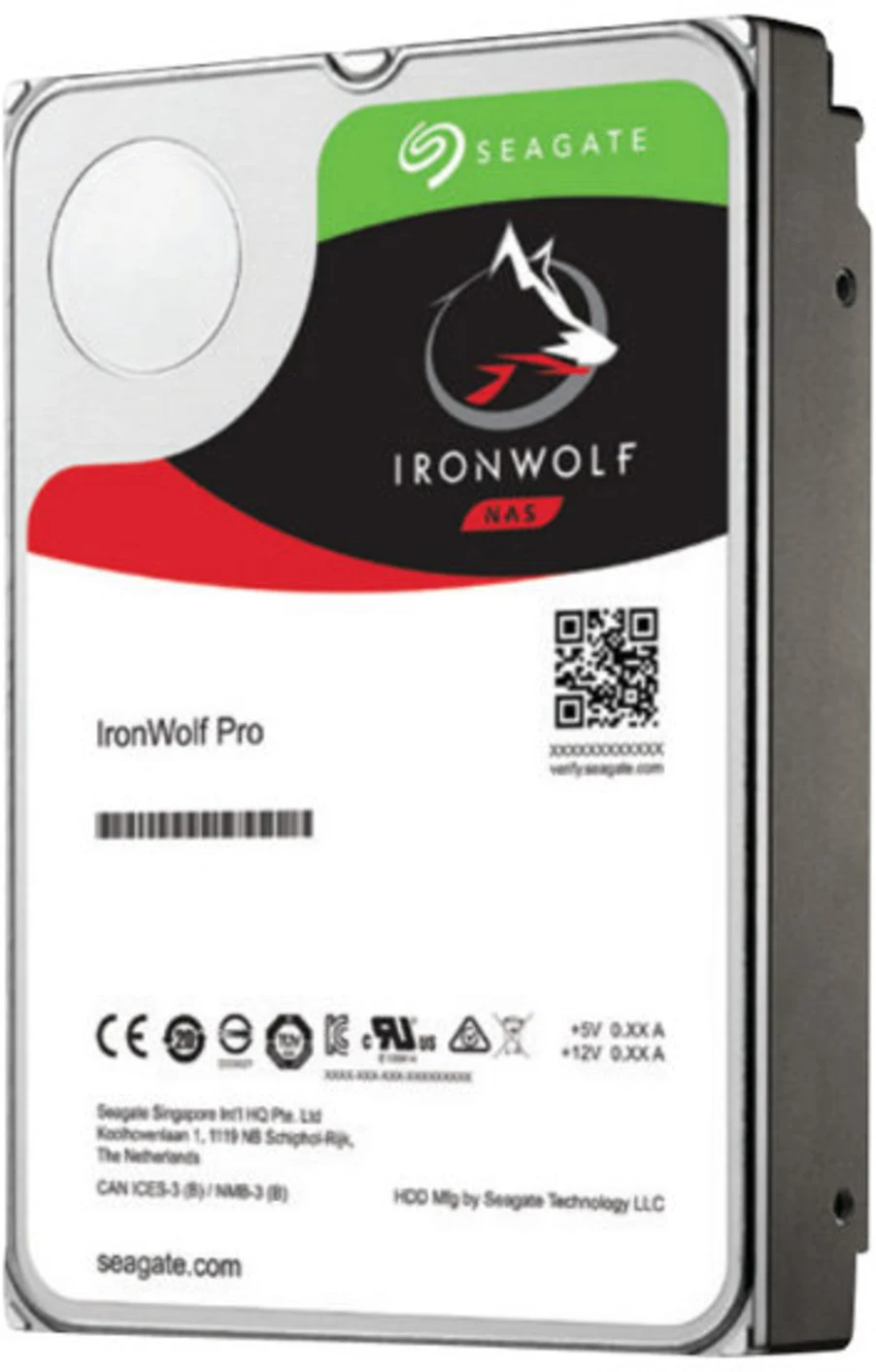 Imagen 0 de Disco Duro Seagate IronWolf 12TB 3.5" 7200RPM SATAIII 6GB/s 256MB Caché p/NAS