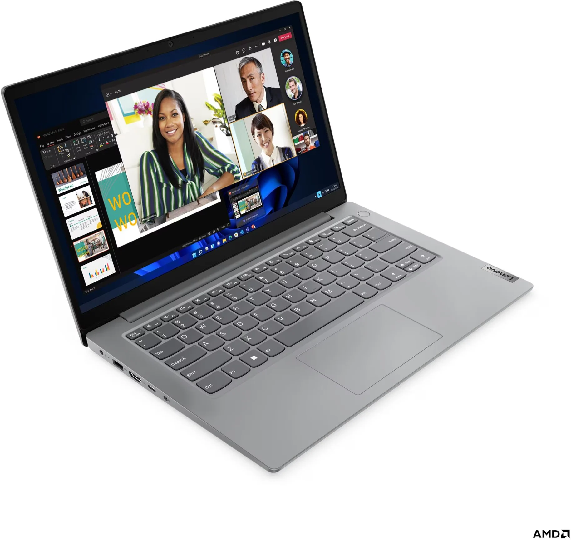 Imagen 1 de Notebook Lenovo V14 G4 AMN AMD R3 7320U RAM 8GB SSD 256GB 14" W11H