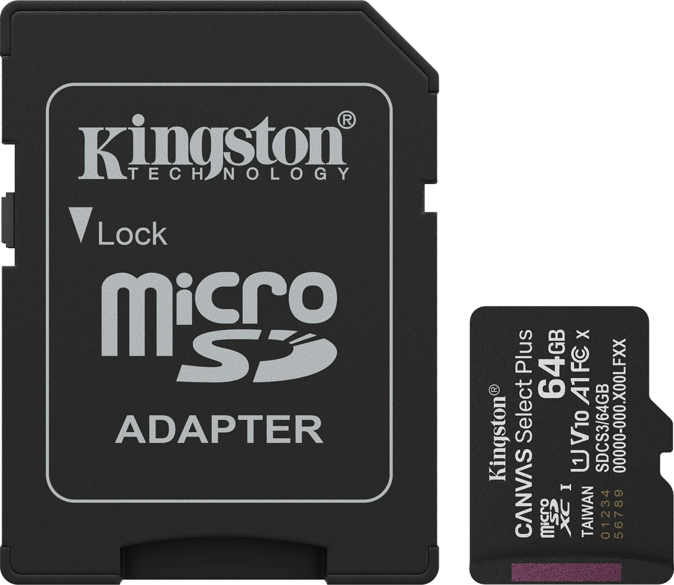 Imagen 0 de Memoria microSDHC 64GB Kingston Canvas Select Plus