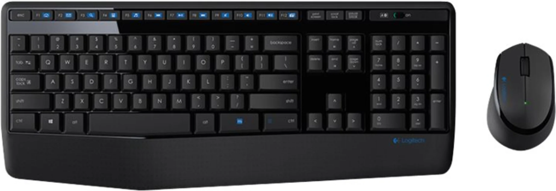 Imagen 8 de Kit Teclado Mouse Inalámbrico Logitech MK345 USB 2.0 Color Negro 