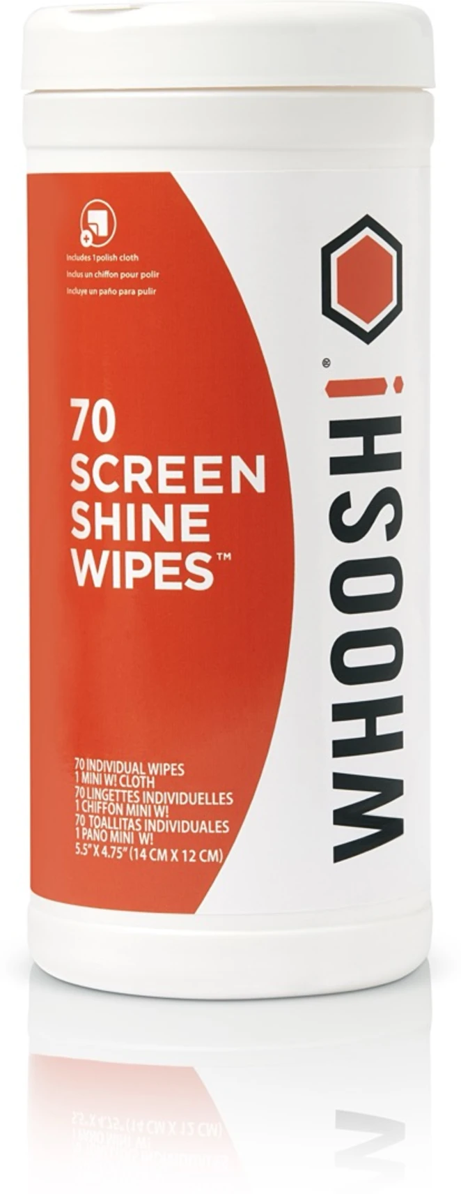 Imagen 0 de Toallitas de Limpieza para Pantallas Whoosh Screen Shine 1FG70WPENFR 70 unidades
