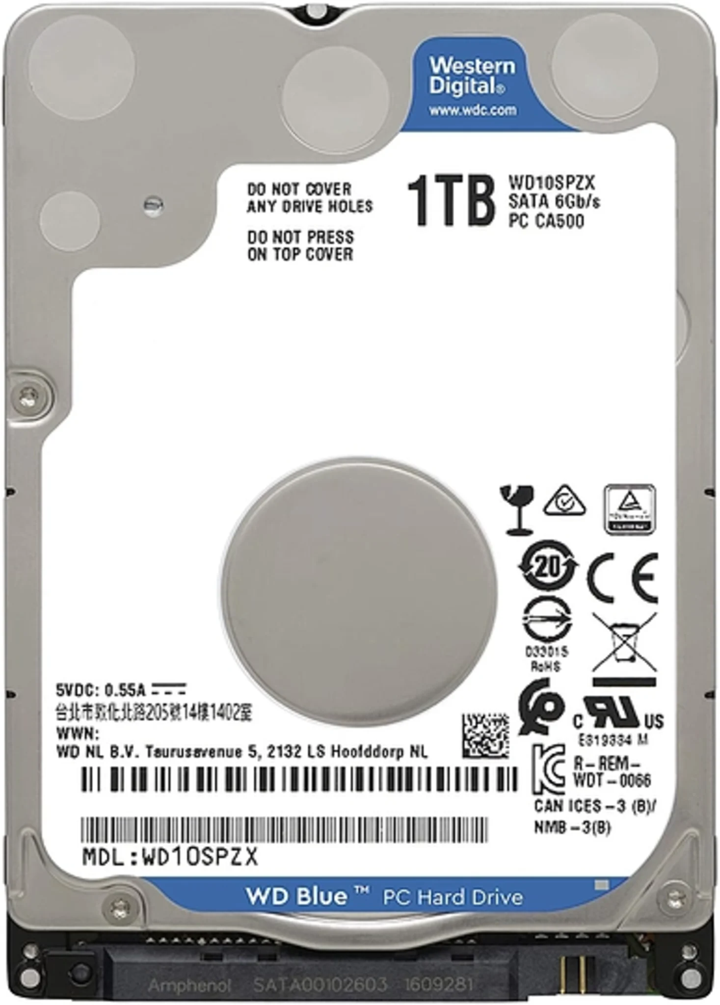 Imagen 0 de Disco Duro Western Digital Blue 1 TB 2.5" OPENBOX