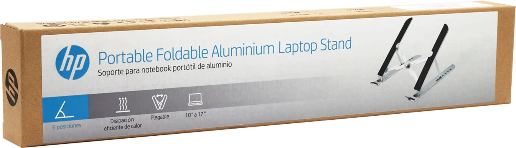 Imagen 2 de Soporte Portátil HP ZJ10, Hasta 17" Plegable Color Aluminio