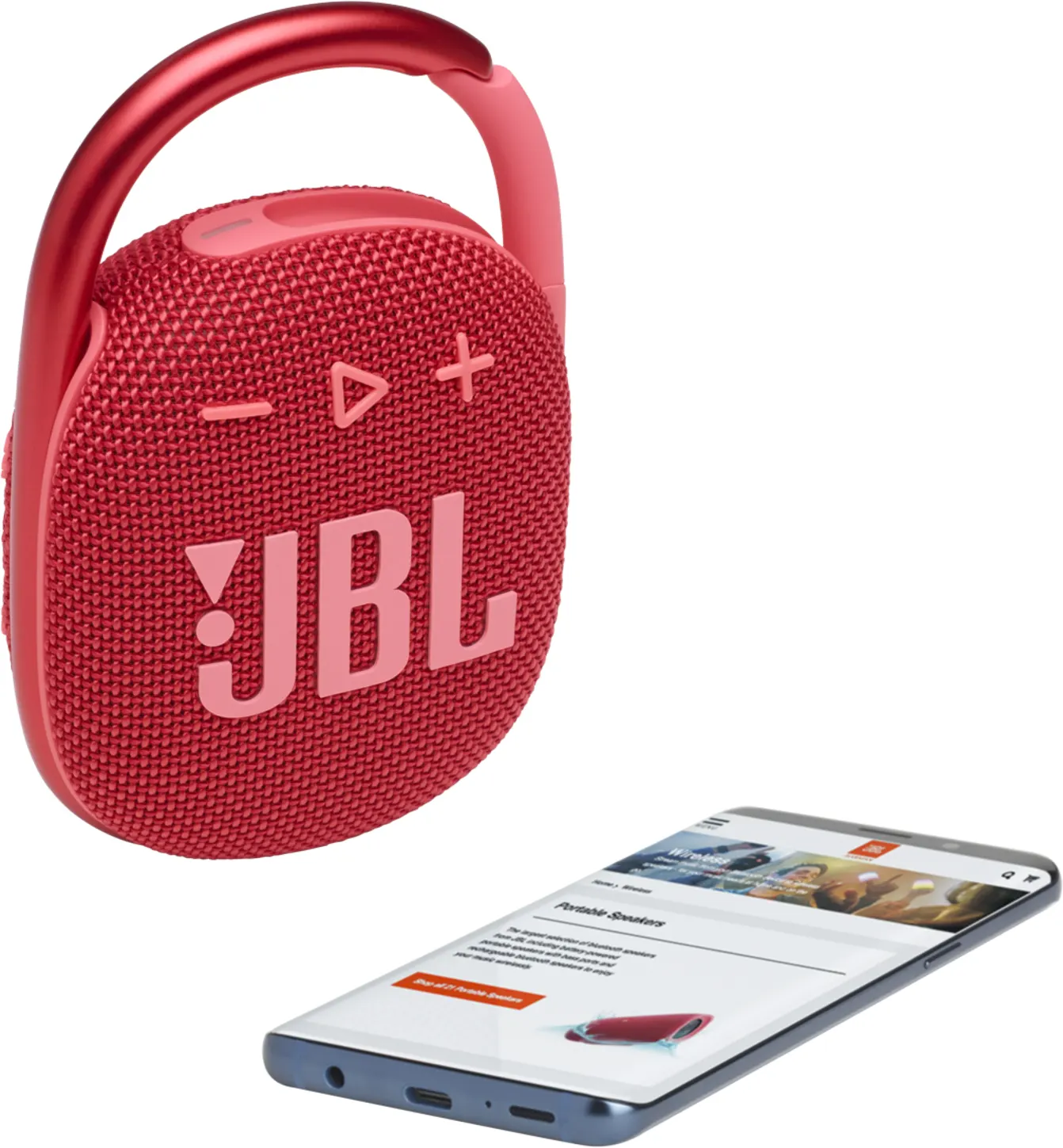 Imagen 5 de Parlante Inalámbrico JBL Clip 4 Bluetooth Rojo