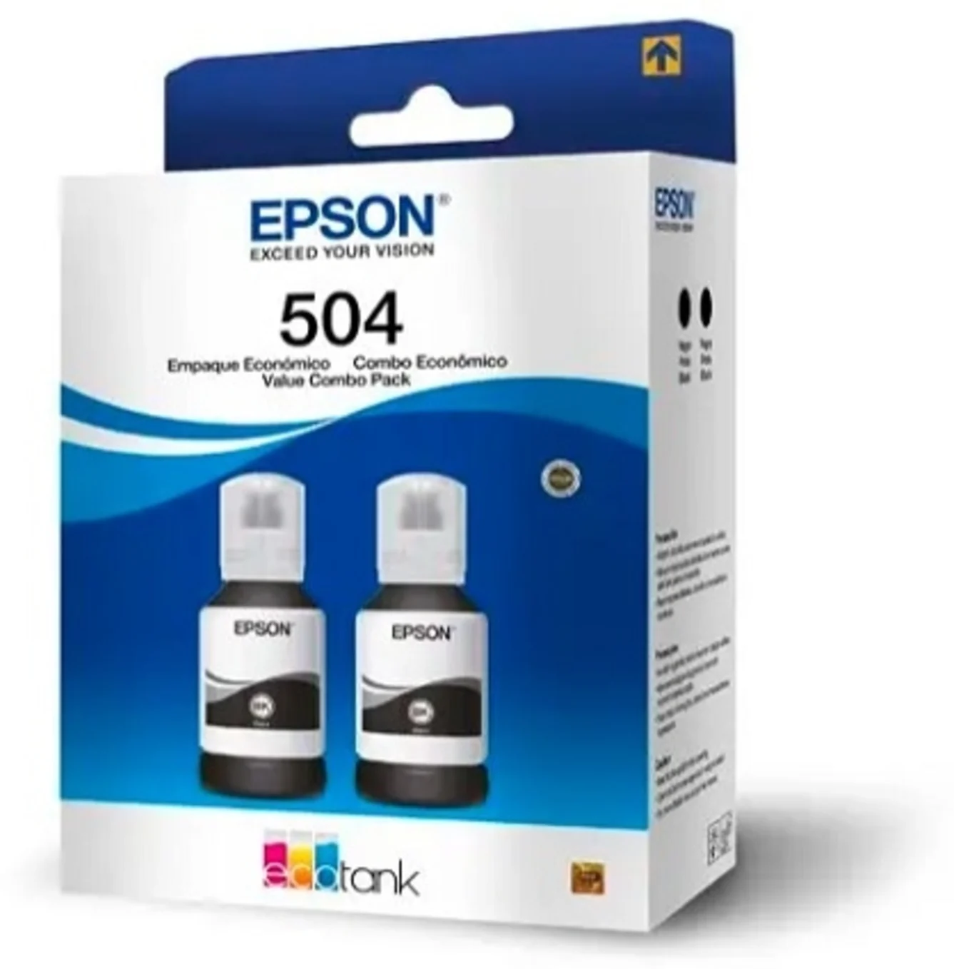 Imagen 0 de Pack 2x Botella de Tinta Epson T504 Negro para L4150 L4260 L6161 L6270, 127ml