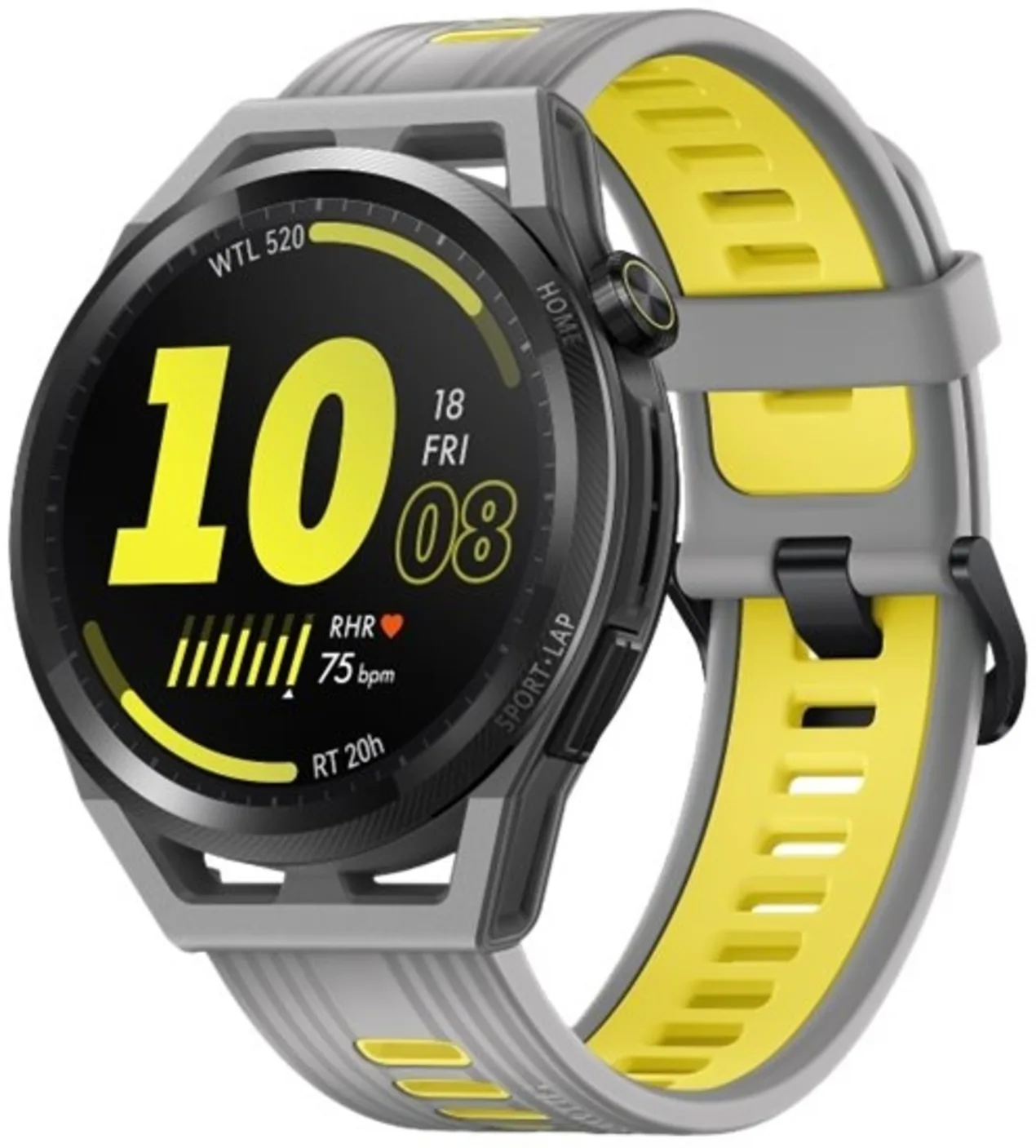 Imagen 1 de Huawei Watch GT Runner - 46 mm - gris - reloj deportivo con correa - tamaño de la muñeca: 140-210 mm - pantalla luminosa 1.43" - 4 GB - Bluetooth, NFC - 38.5 g