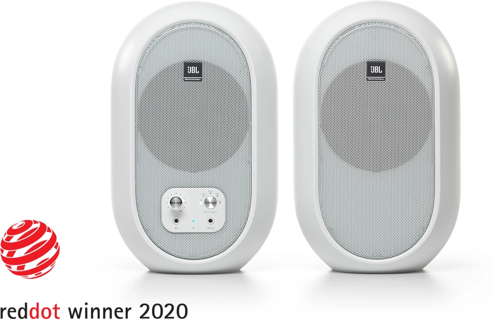 Imagen 0 de JBL Pro 104SET-BT Monitores Bluetooth 4.5" Blancos de Alta Fidelidad