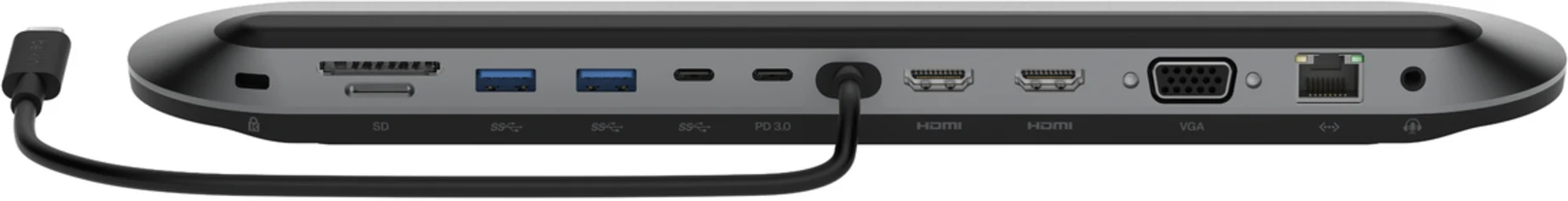 Imagen 1 de Docking Station Belkin Pro Dock, USB-C a 2*USB-C 2*USB-A 2*HDMI VGA SD mSD LAN