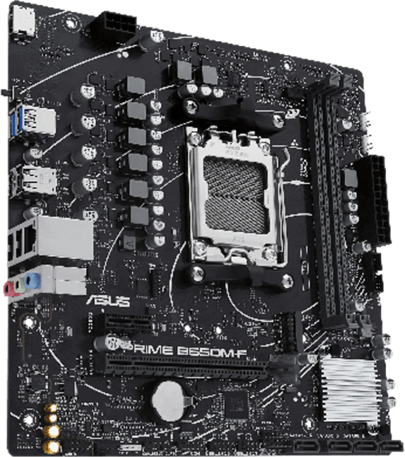 Imagen 1 de MB S/ AM5 B650M-F / MATX/ DDR5/ HDMI/ RJ45/ AUDIO/ USB C/ USB 3.0