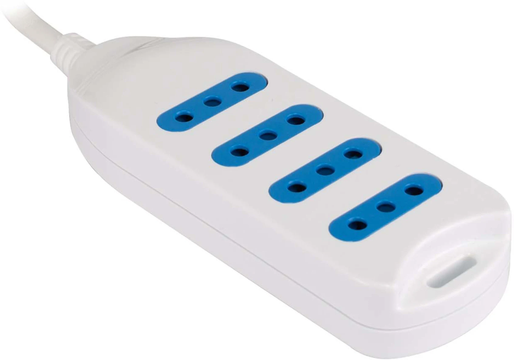 Imagen 0 de Alargador Eléctrico 4 Tomas sin Switch 5 Metros Color Blanco - Philco