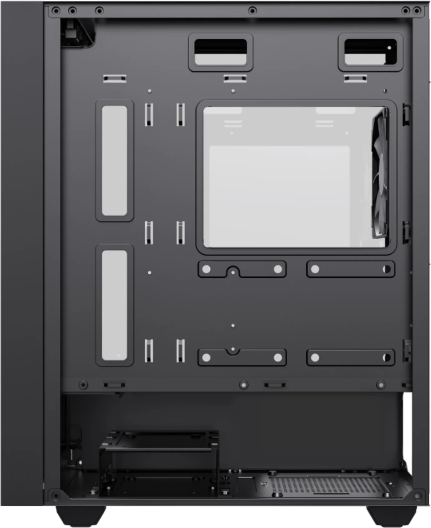 Imagen 14 de Gabinete Gamemax Storm Black mATX, Vidrio Lateral 2*USB2.0 1*USB2.0 1*FAN, Negro