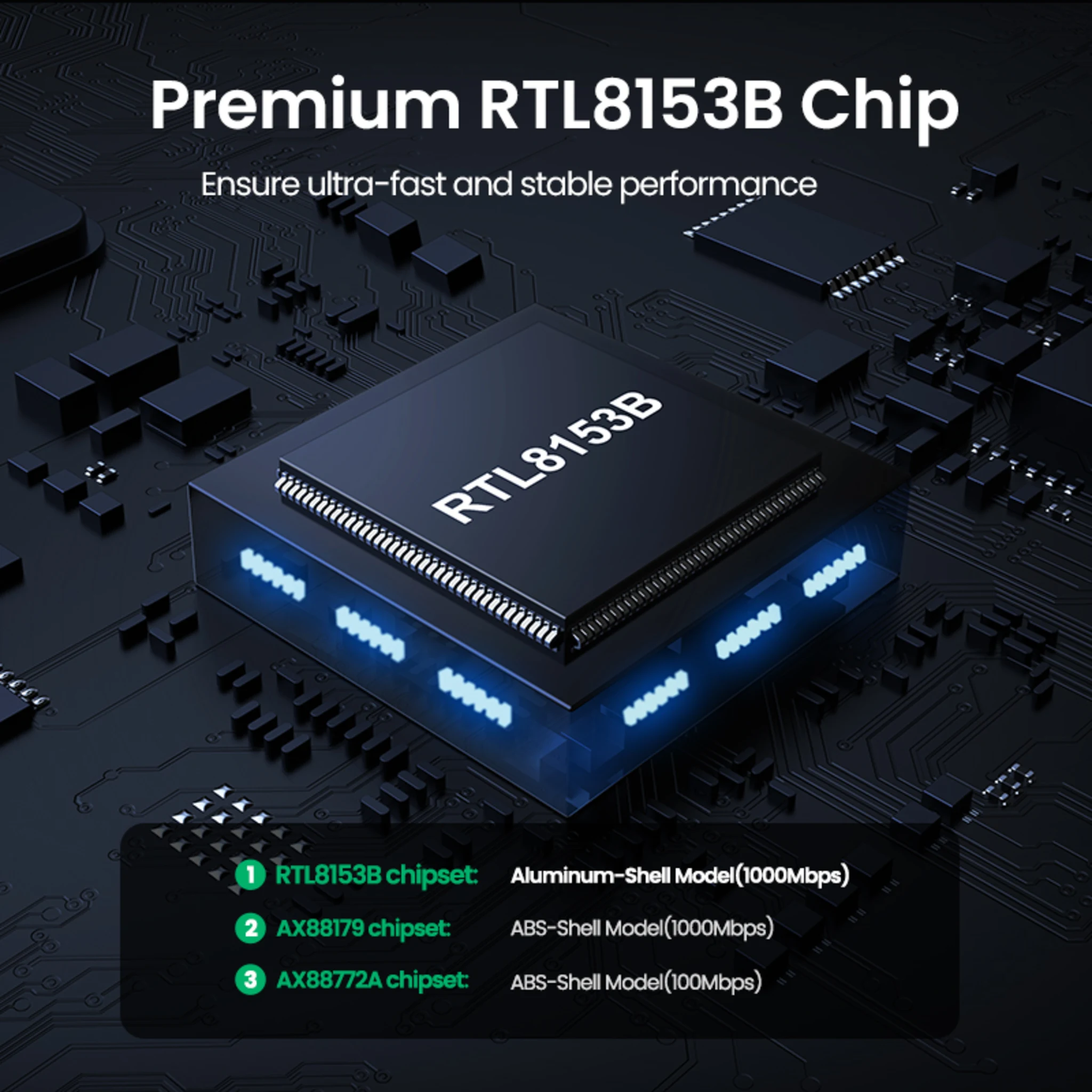 Imagen 4 de Adaptador Ugreen USB-C 3.1 RJ-45 Gigabit 10/100/1000 Material Aluminio CM199