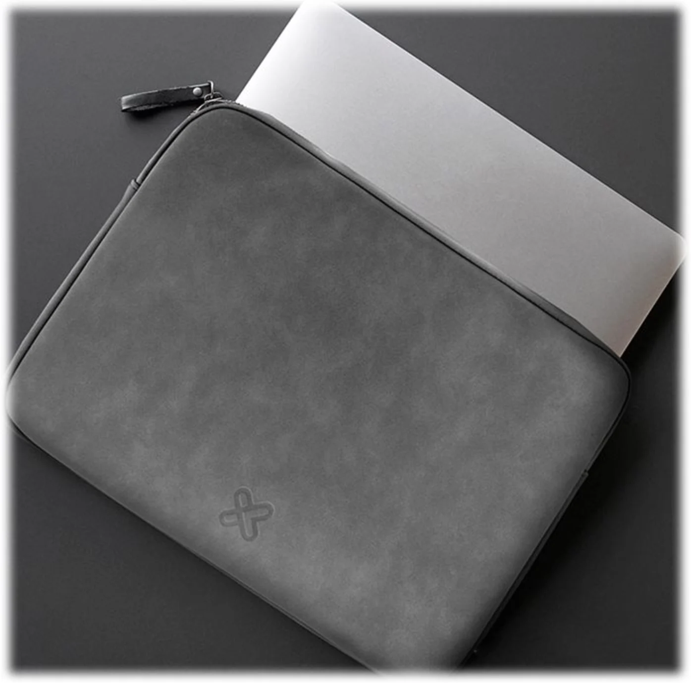 Imagen 11 de Funda KlipX KNS-220GR para Notebook hasta 15.6" Acolcha. Poliéster Gris
