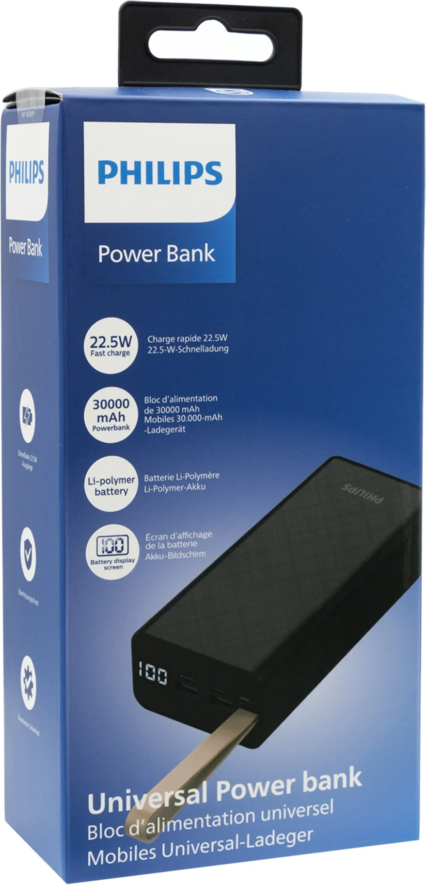 Imagen 0 de Power Bank Belkin Philips DLP9790HB/95, 30.000 mAh USB-C Carga Rápida 