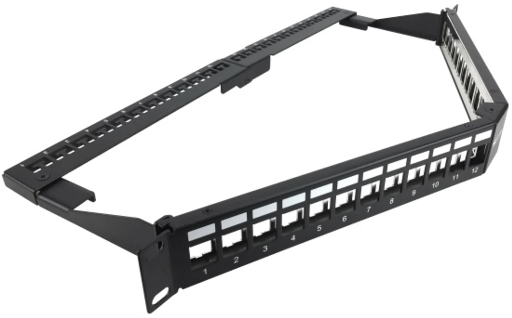 tecnomas.cl | [PCGPSMO1U24ANBK] Nexxt Patch Panel modular angular 24P