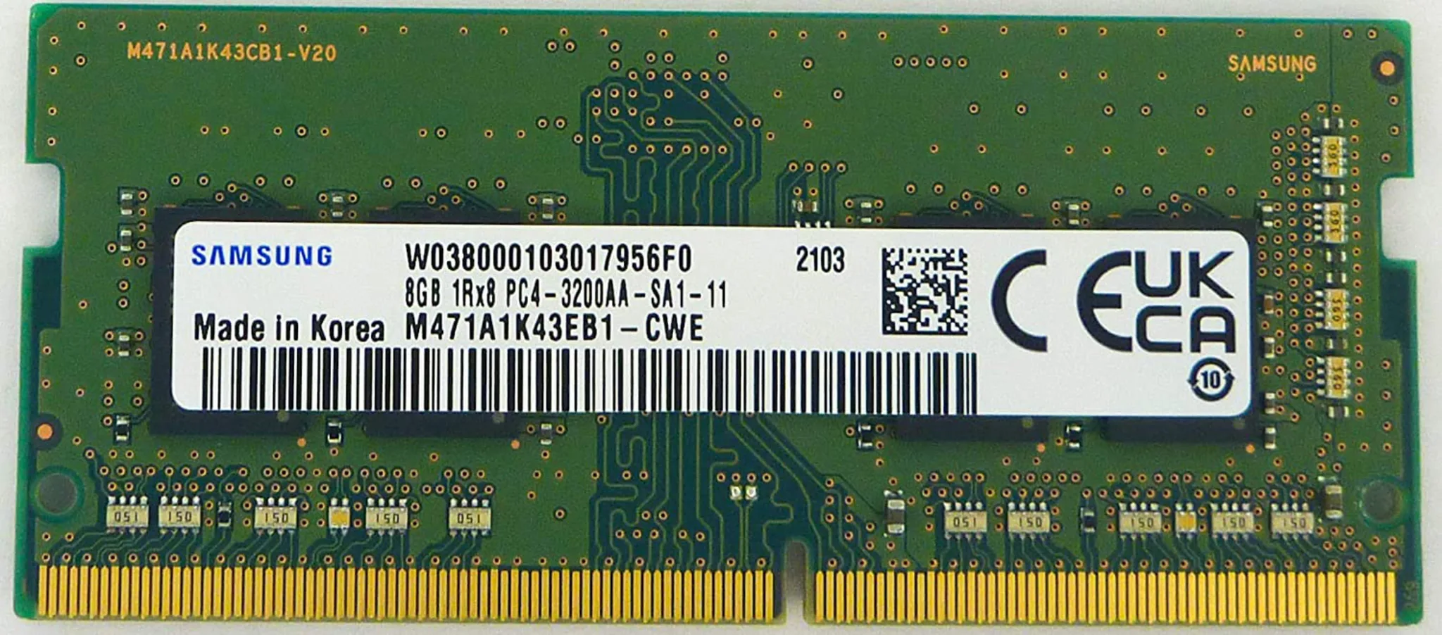 Imagen 0 de Memoria RAM 8GB DDR4 3200MHz SO-DIMM CL22 Non-ECC 1.2v 260p - Samsung