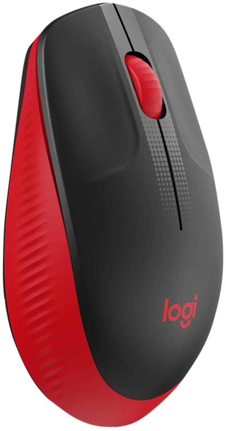 Imagen 5 de Mouse Inalámbrico Logitech M190 Óptico 1000dpi Ambidiestro 3 botones USB rojo