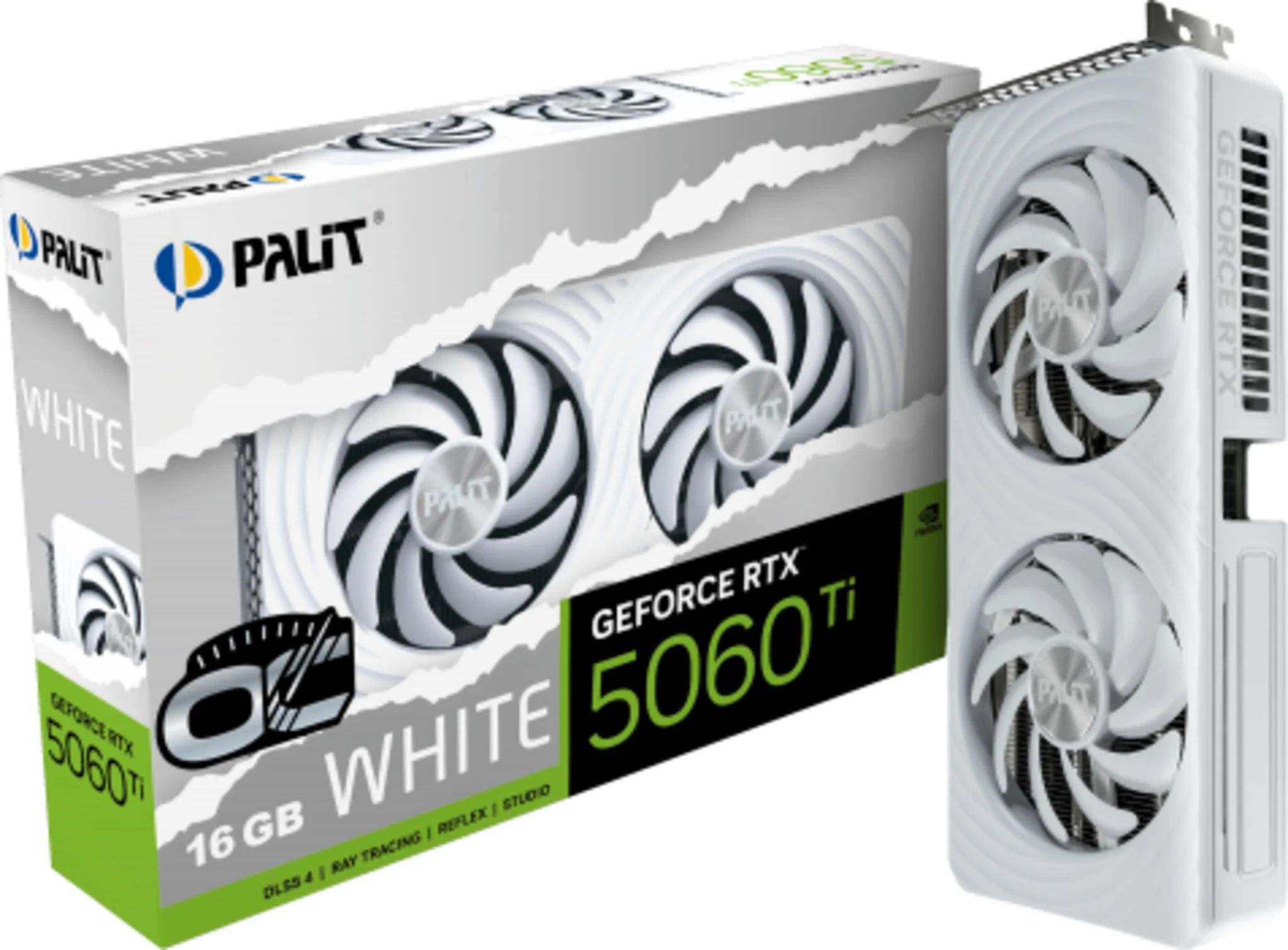 Imagen 0 de Palit GeForce RTX 5060 Ti White OC 16GB [NE7506TU19T1-GB2061M]