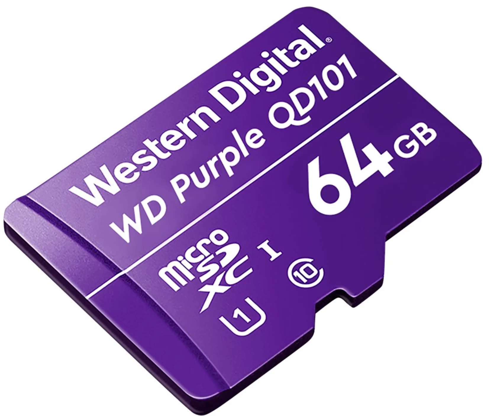 Imagen 1 de Memoria MicroSDHC 64GB Western Digital Purple SC QD101 UHS-I CL10 Sin Adaptador