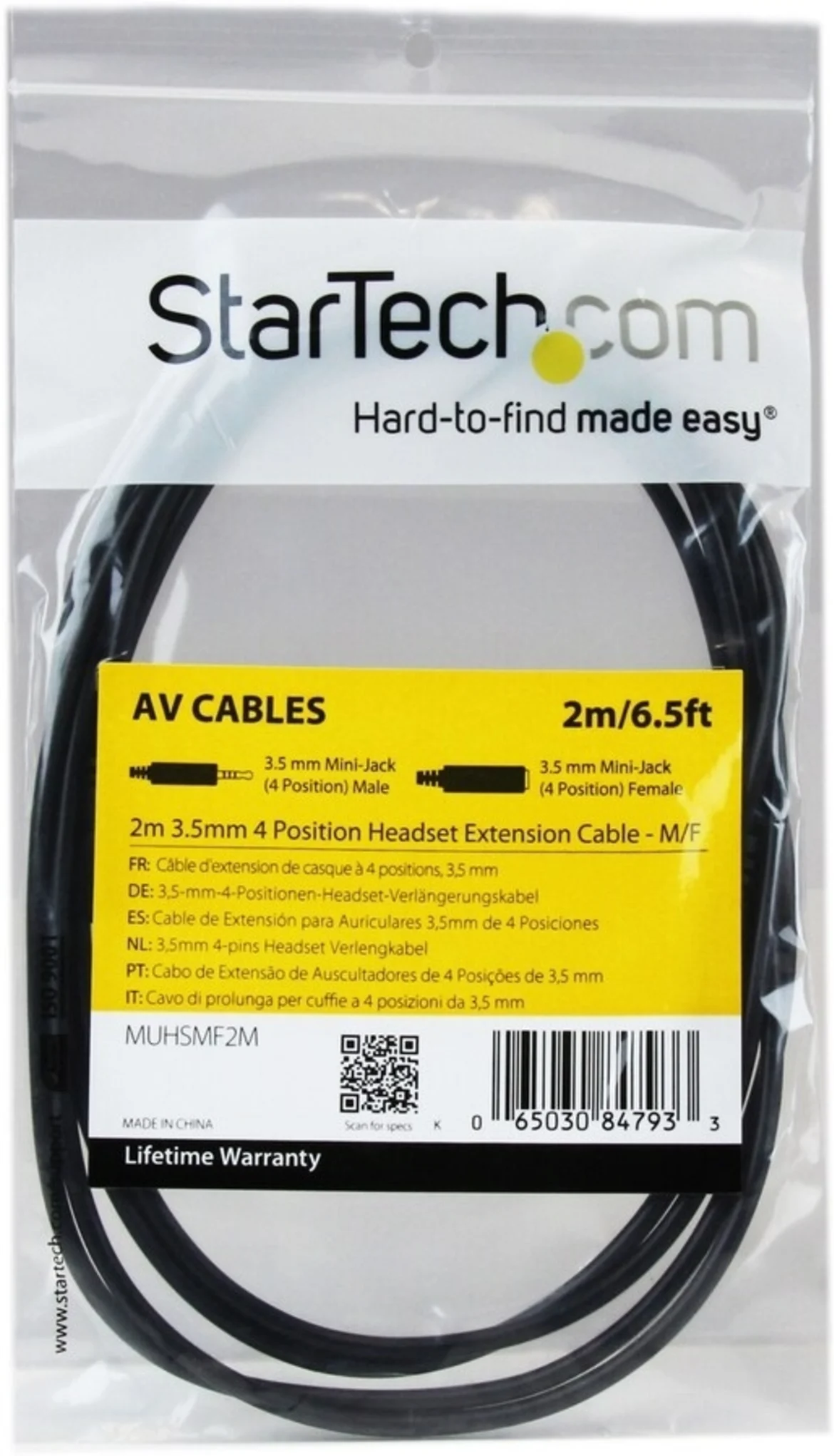 Imagen 3 de 3.5mm 4 Position Headset Extension Cable