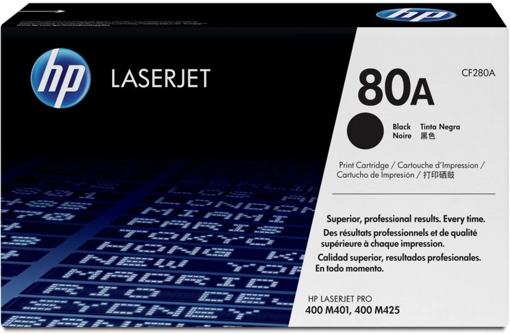 Imagen 0 de Toner HP 80A Negro Comp LaserJet Pro 400 M401, Pro 400 M425 MFP, 2560 Pág